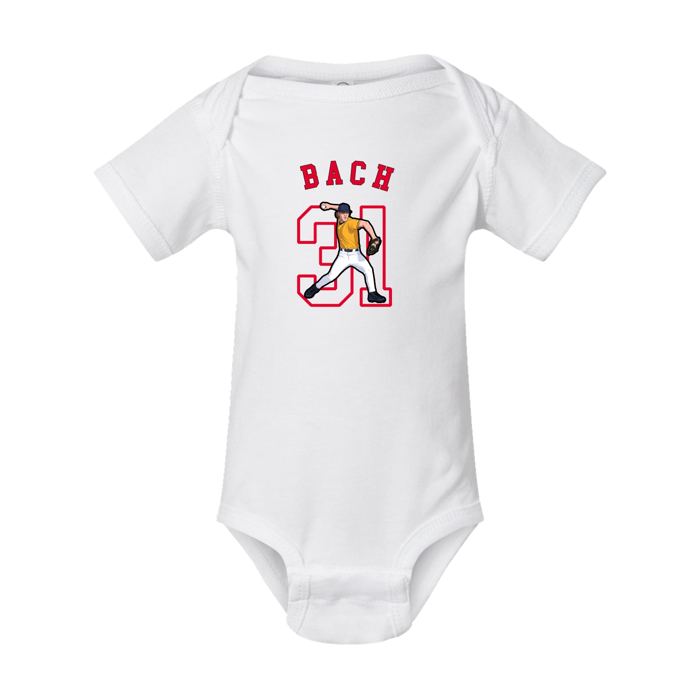 Baby Onesie — Shirsey Arch in White
