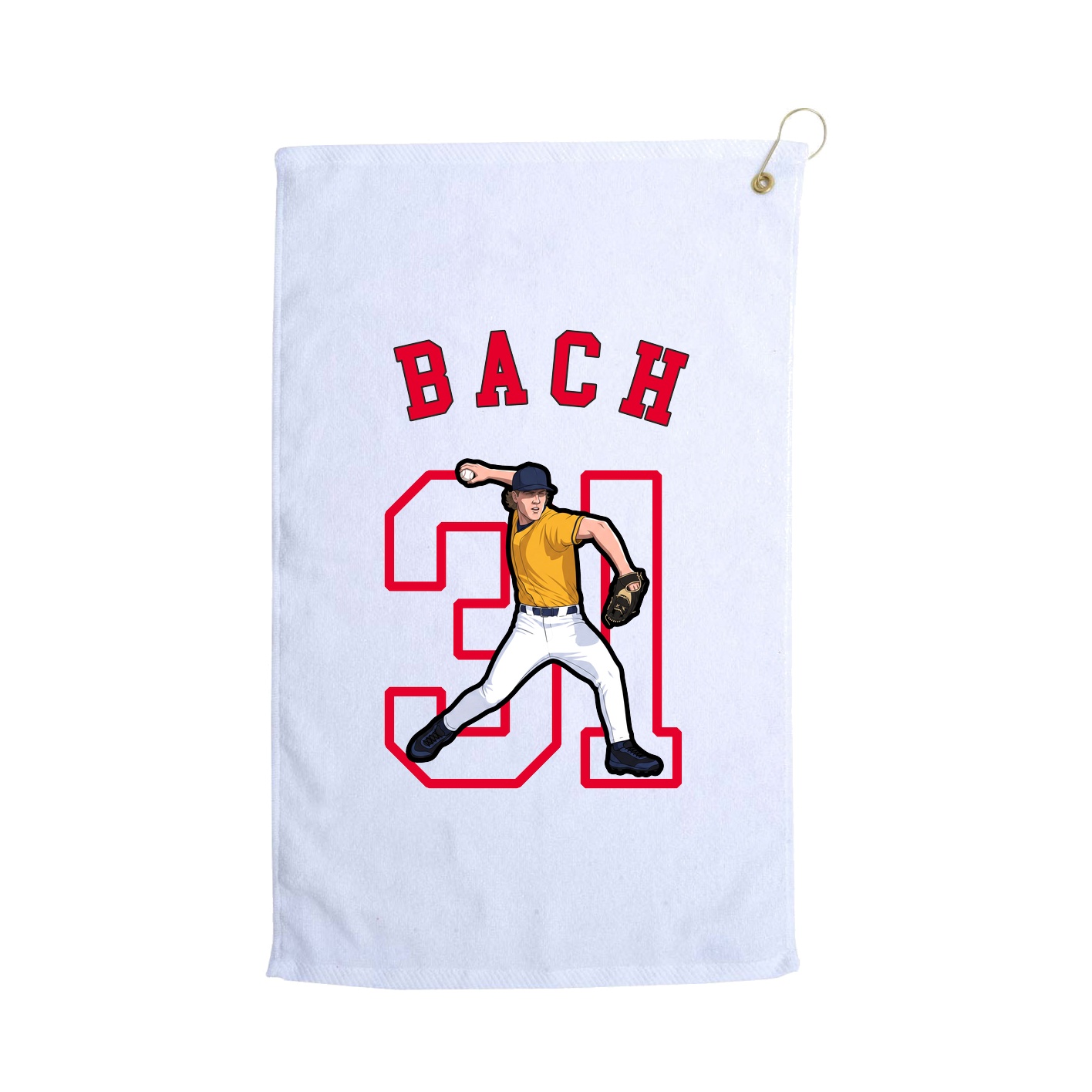 Golf Towel — Shirsey Arch in White