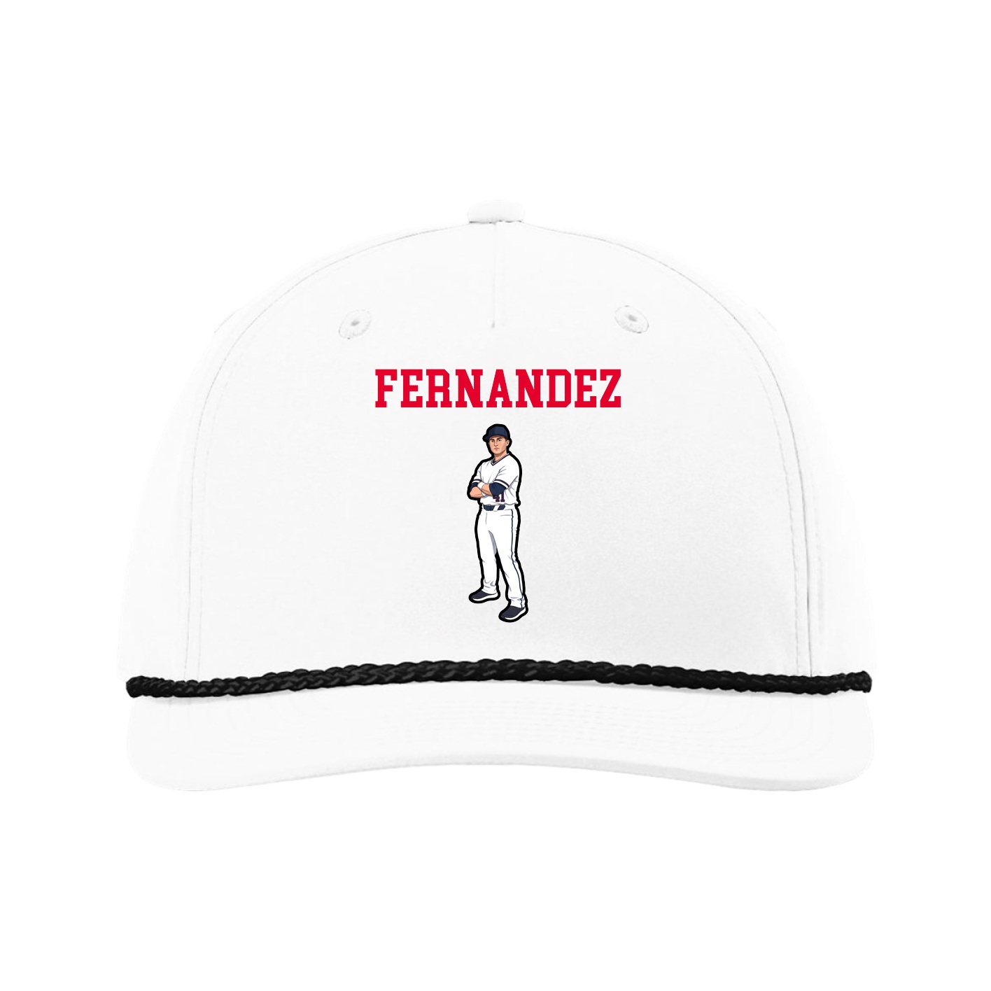 Five-Panel Classic Rope Cap — Shirsey in White