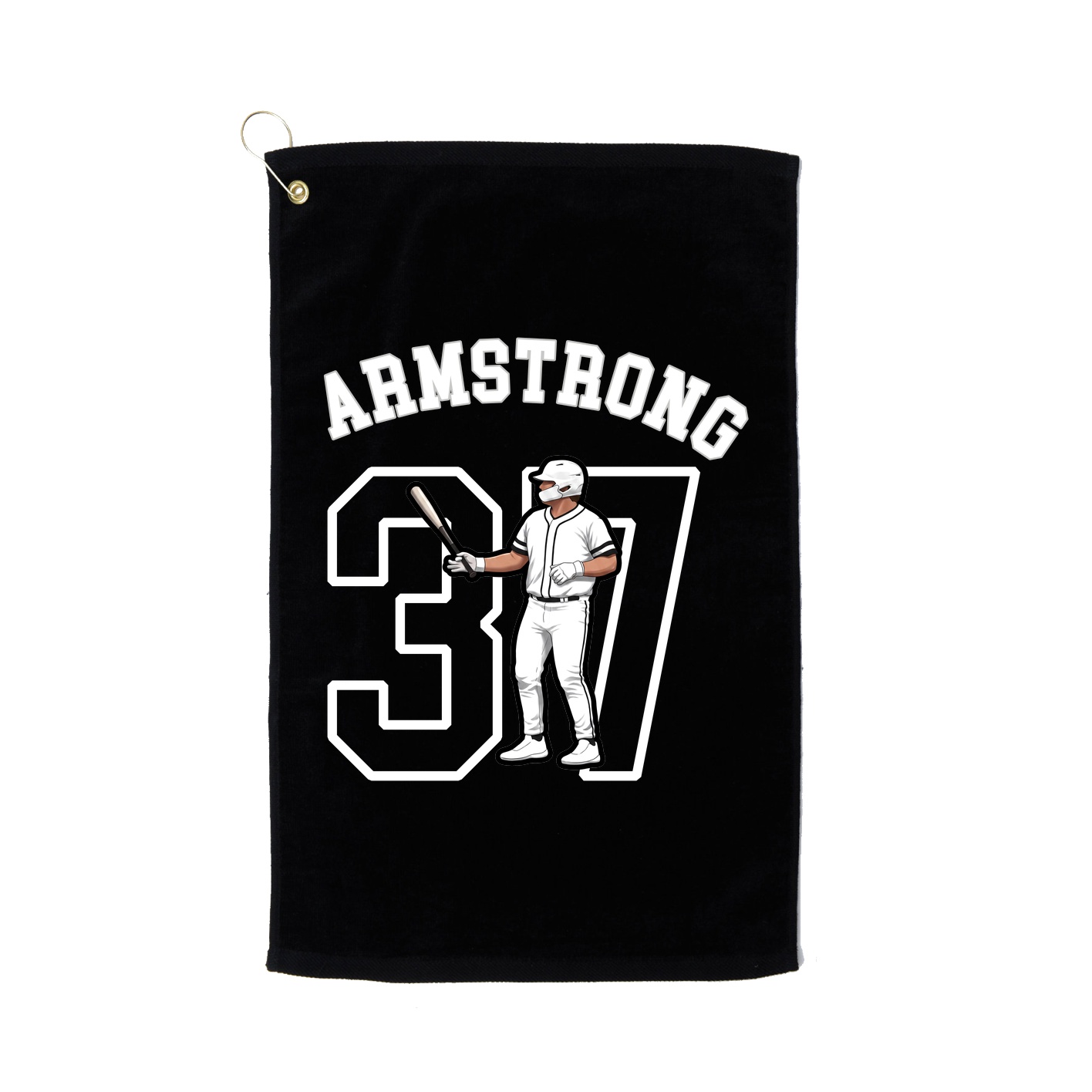 Golf Towel — Shirsey Arch in Black