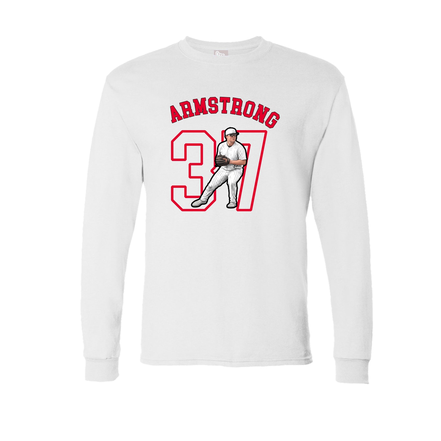Long Sleeve Tee — Shirsey Arch in White