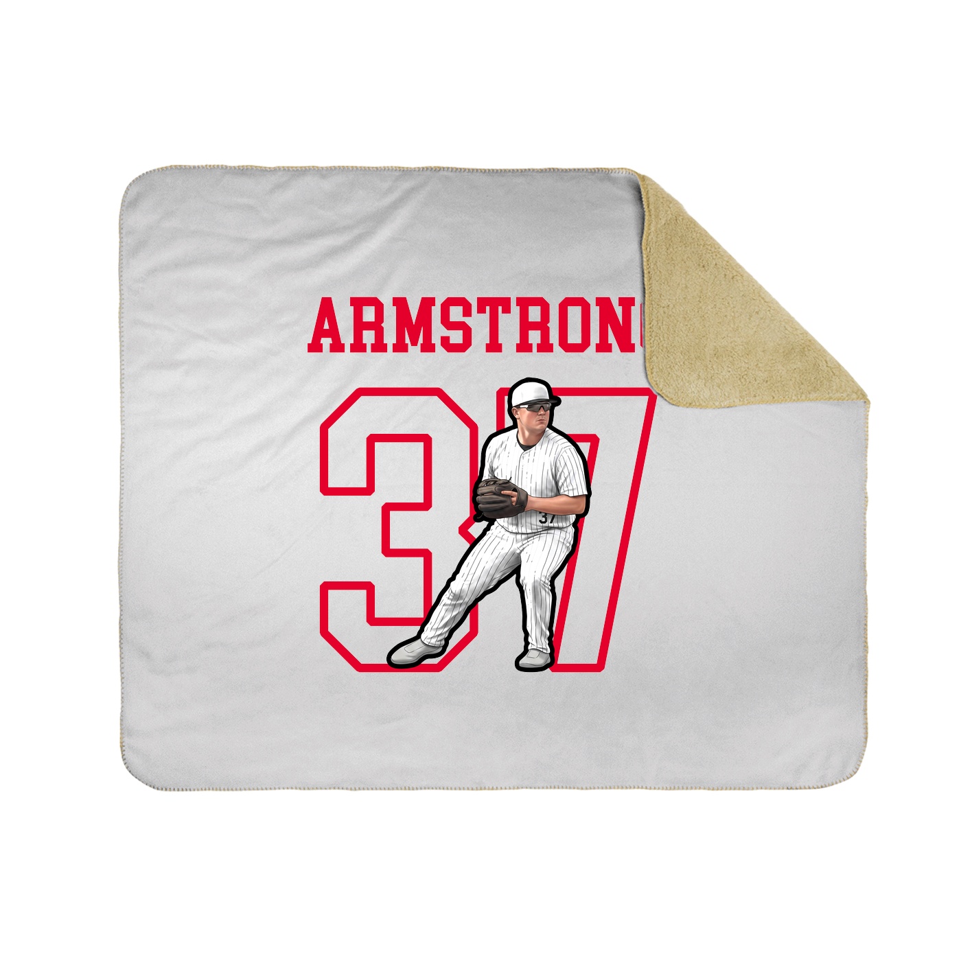 Throw Blanket — Shirsey in White