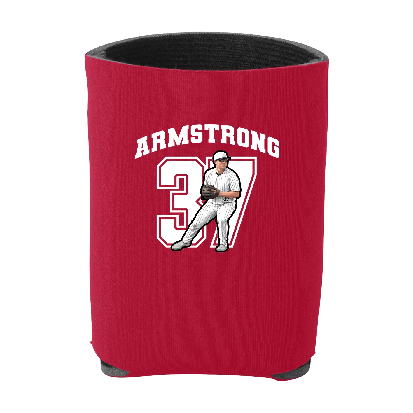 Can Holder — Number in Red