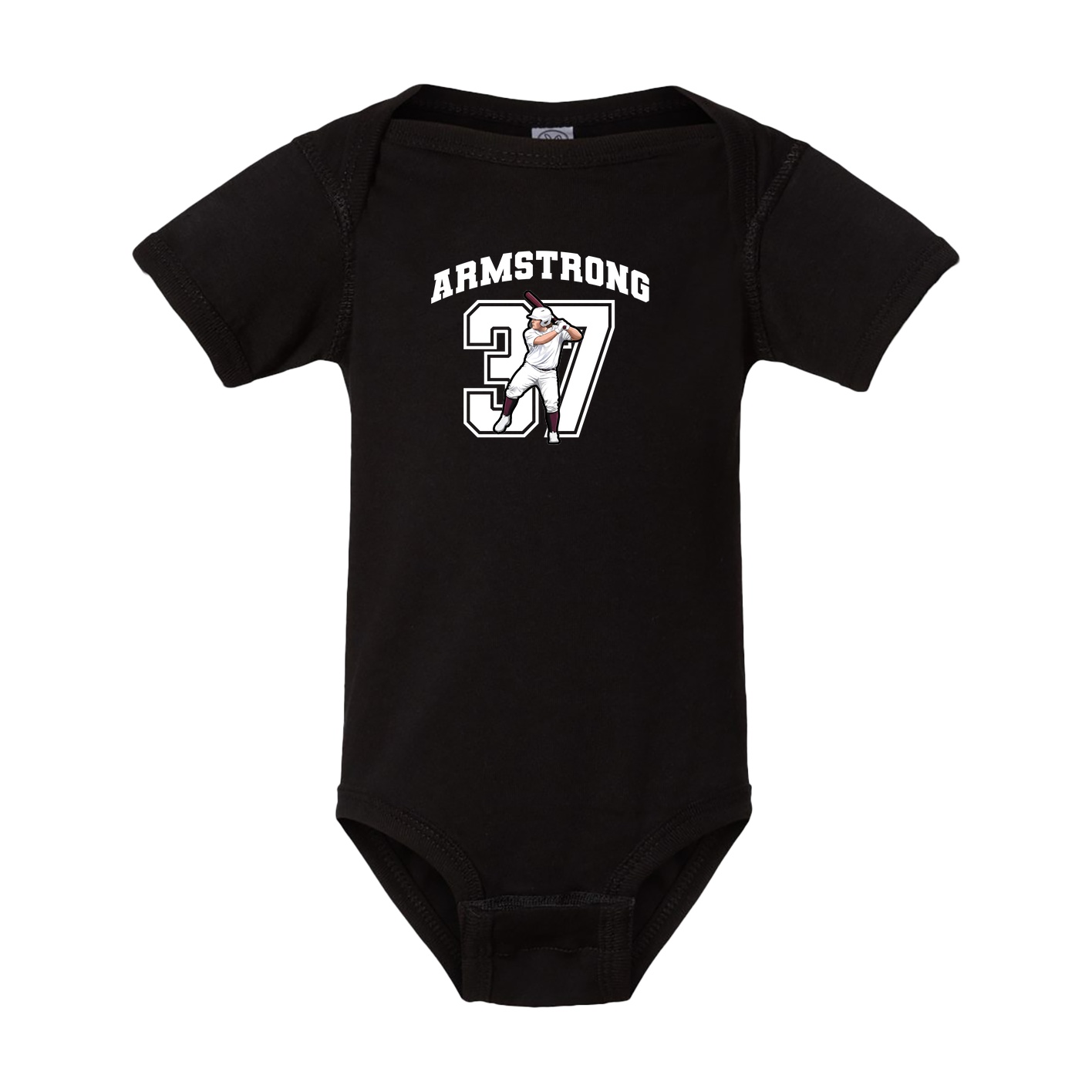 Baby Onesie — Number in Black