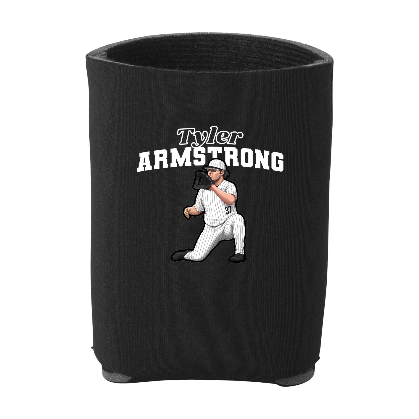 Can Holder — Name Arch in Black