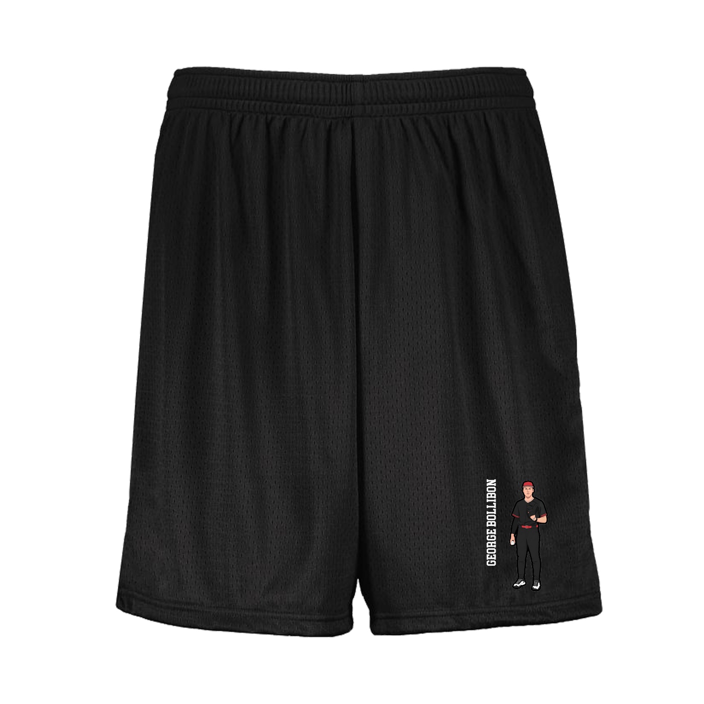 Shorts — Name Vertical in Black