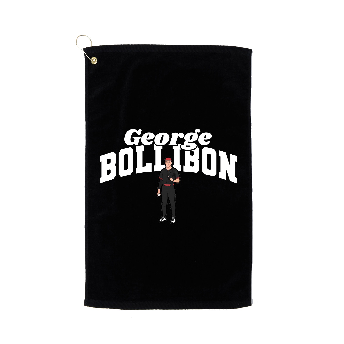 Golf Towel — Signature Arch in Black