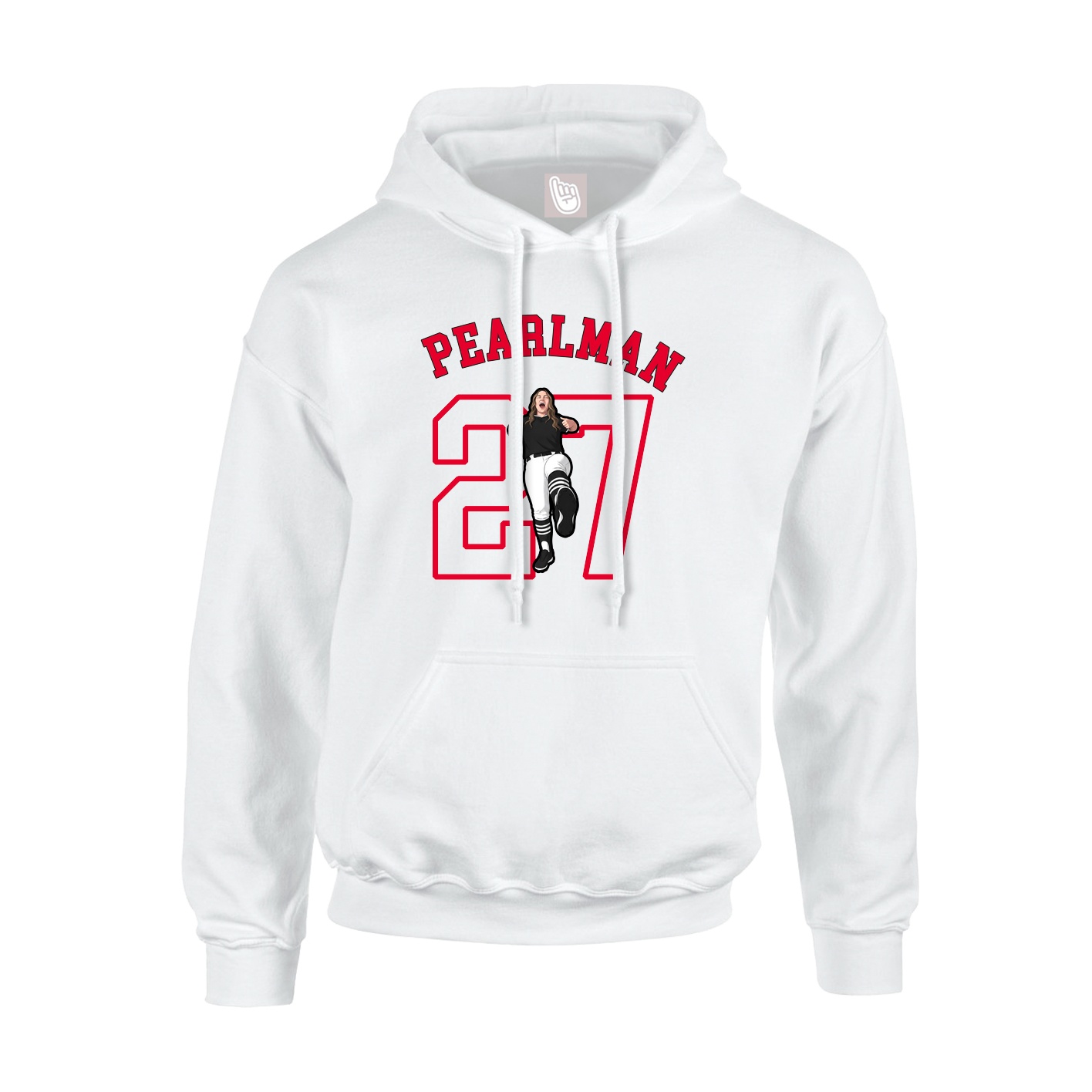 Hoodie — Shirsey Arch in White