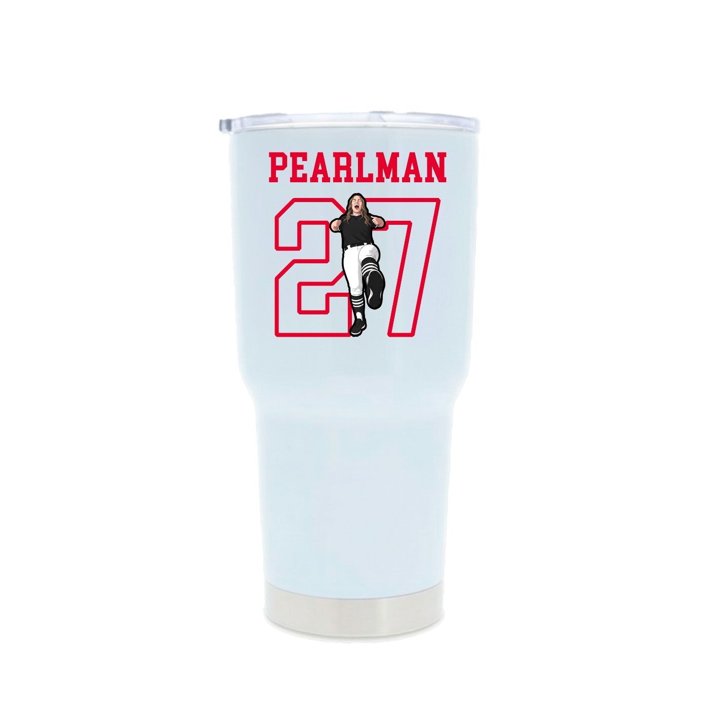 30oz Stainless Steel Tumbler — Shirsey in White