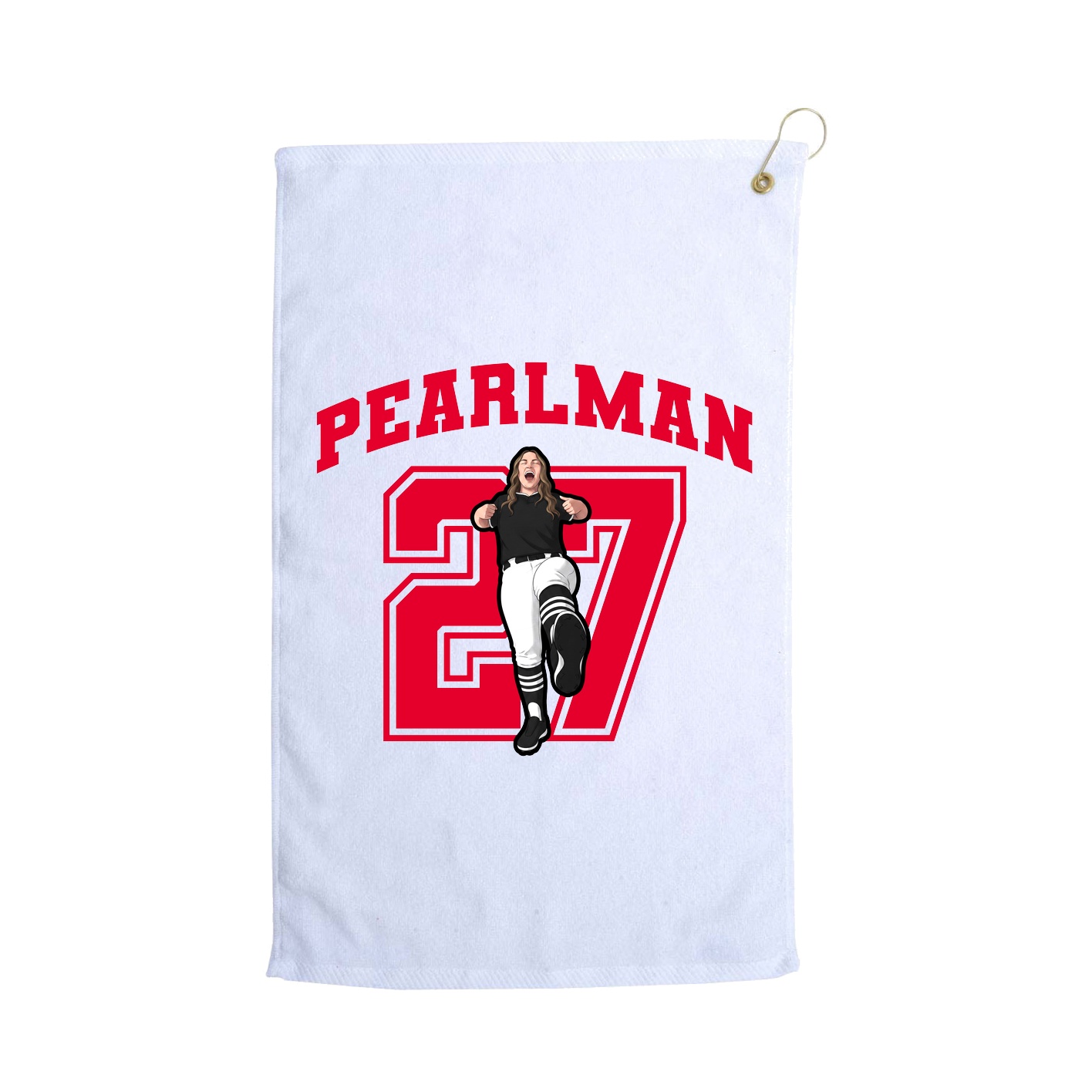 Golf Towel — Number in White