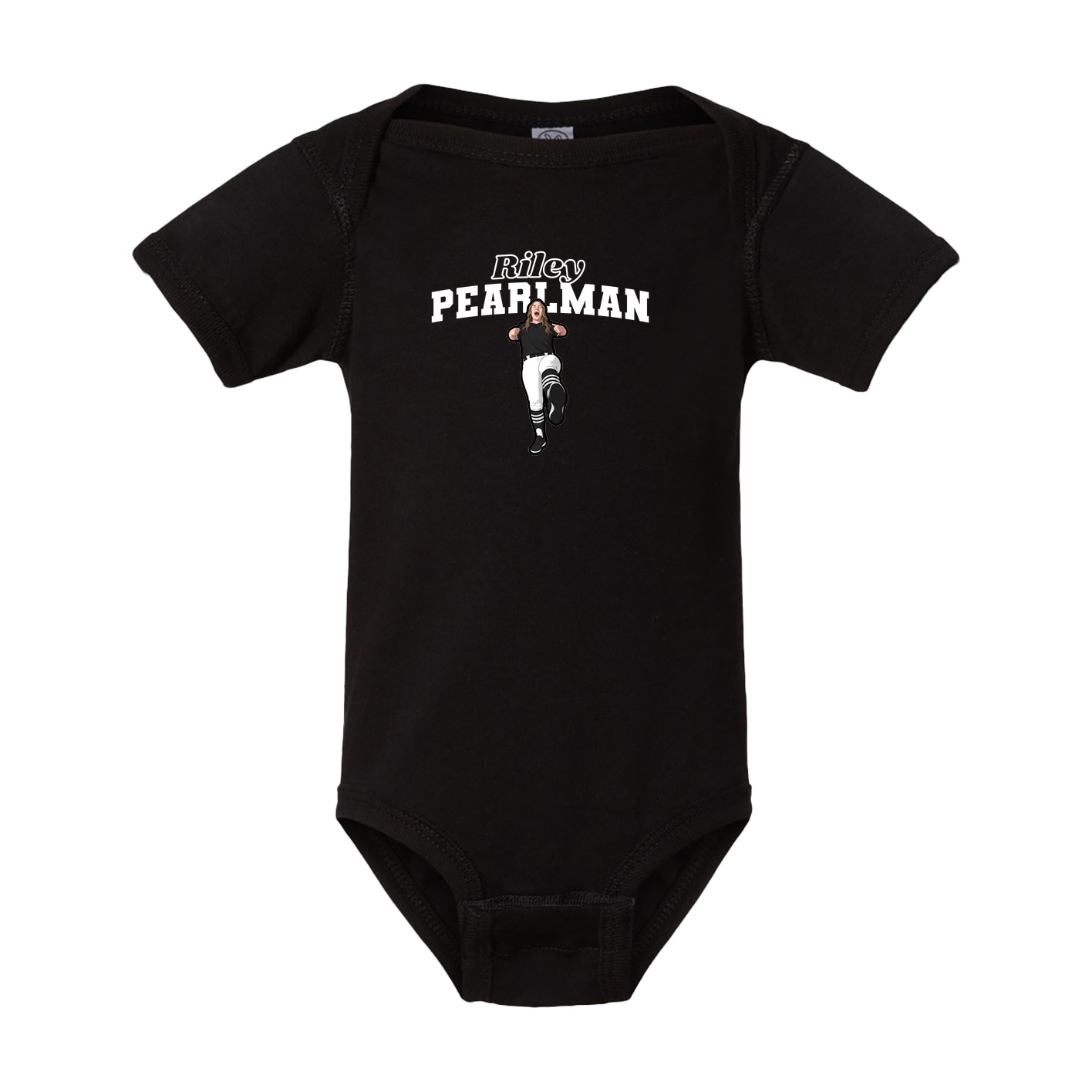 Baby Onesie — Name Arch in Black