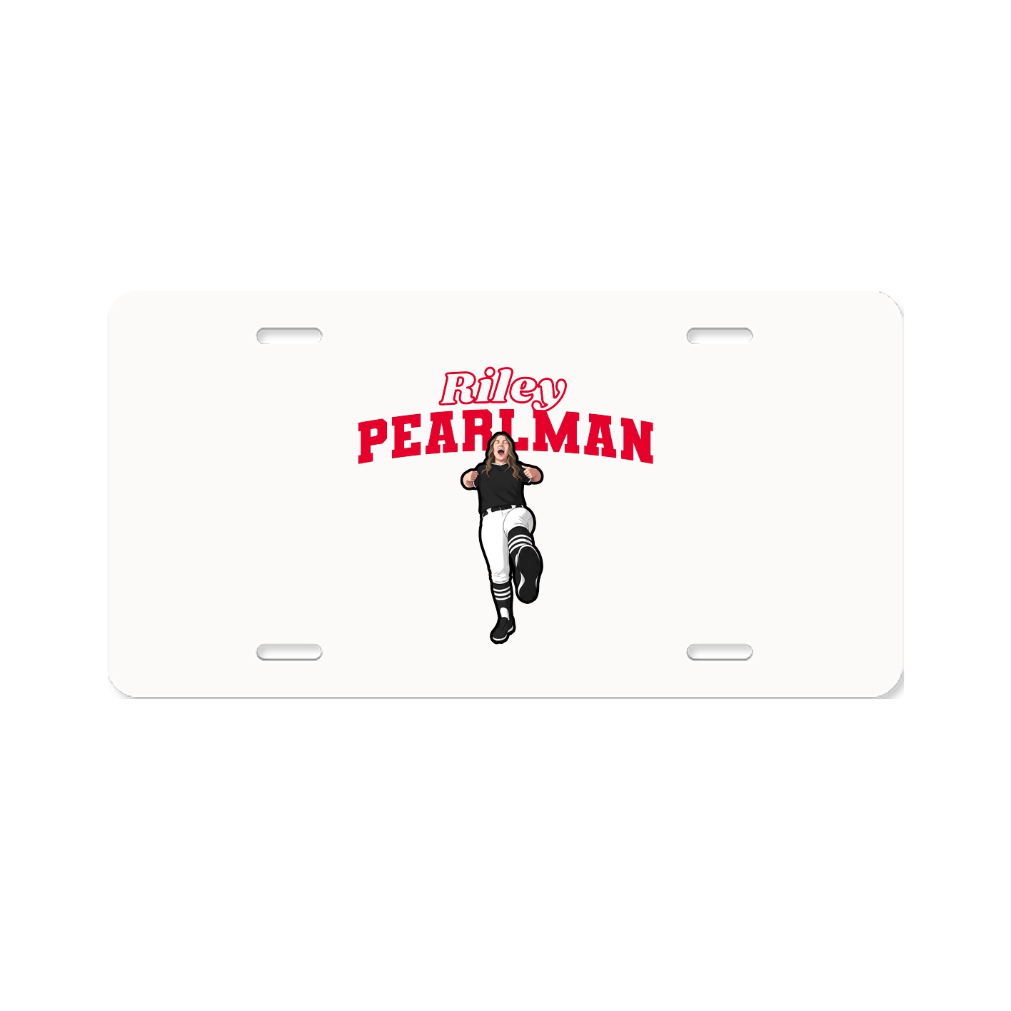 License Plate — Name Arch in Classic
