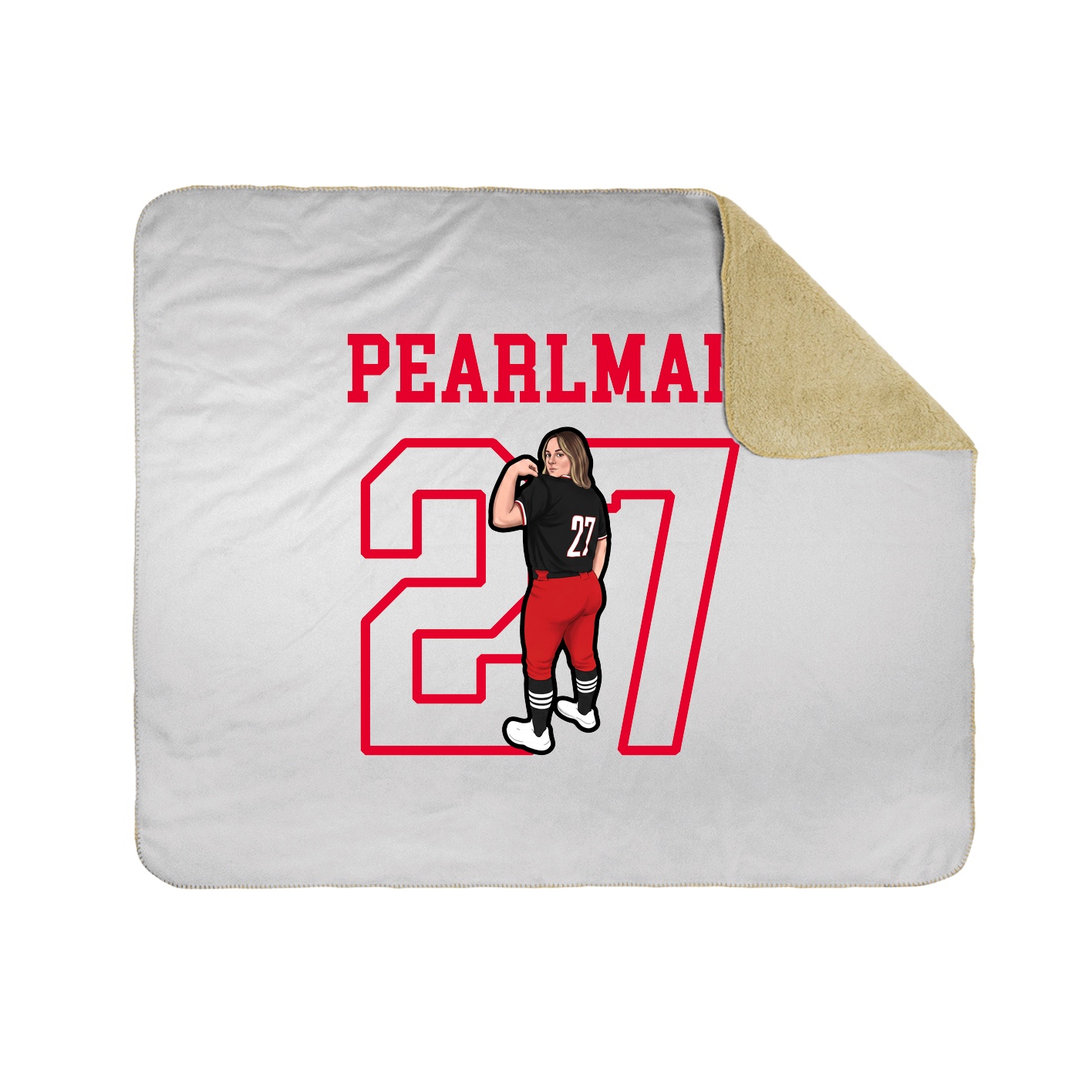 Throw Blanket — Shirsey in White
