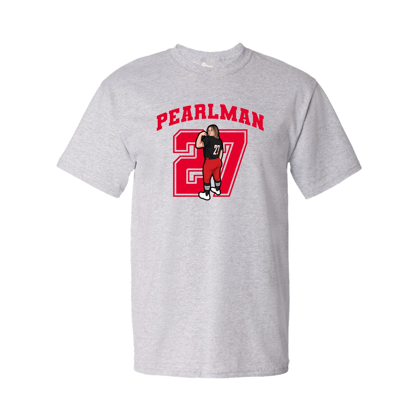 Youth Tee — Number in Grey