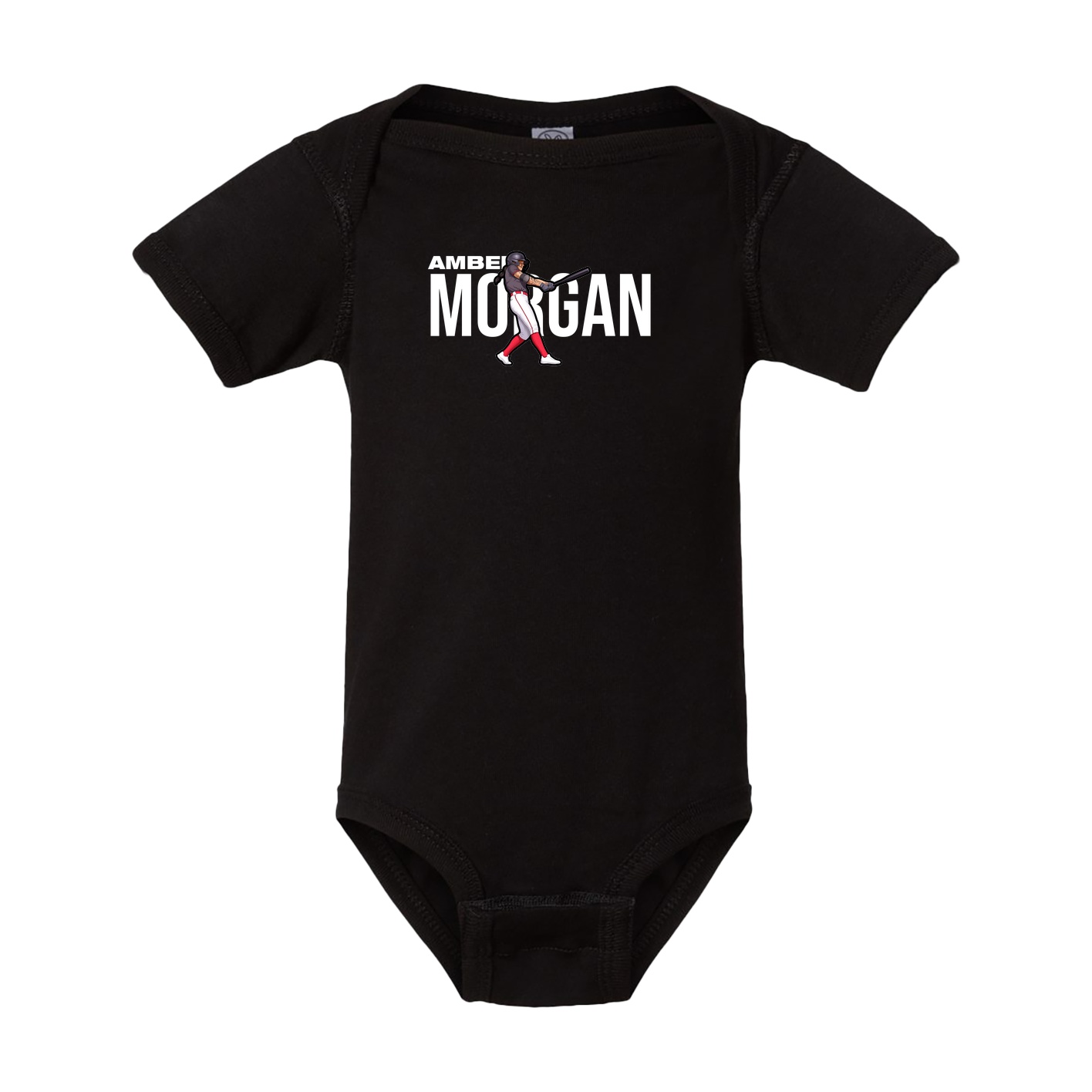 Baby Onesie — Player Name in Black