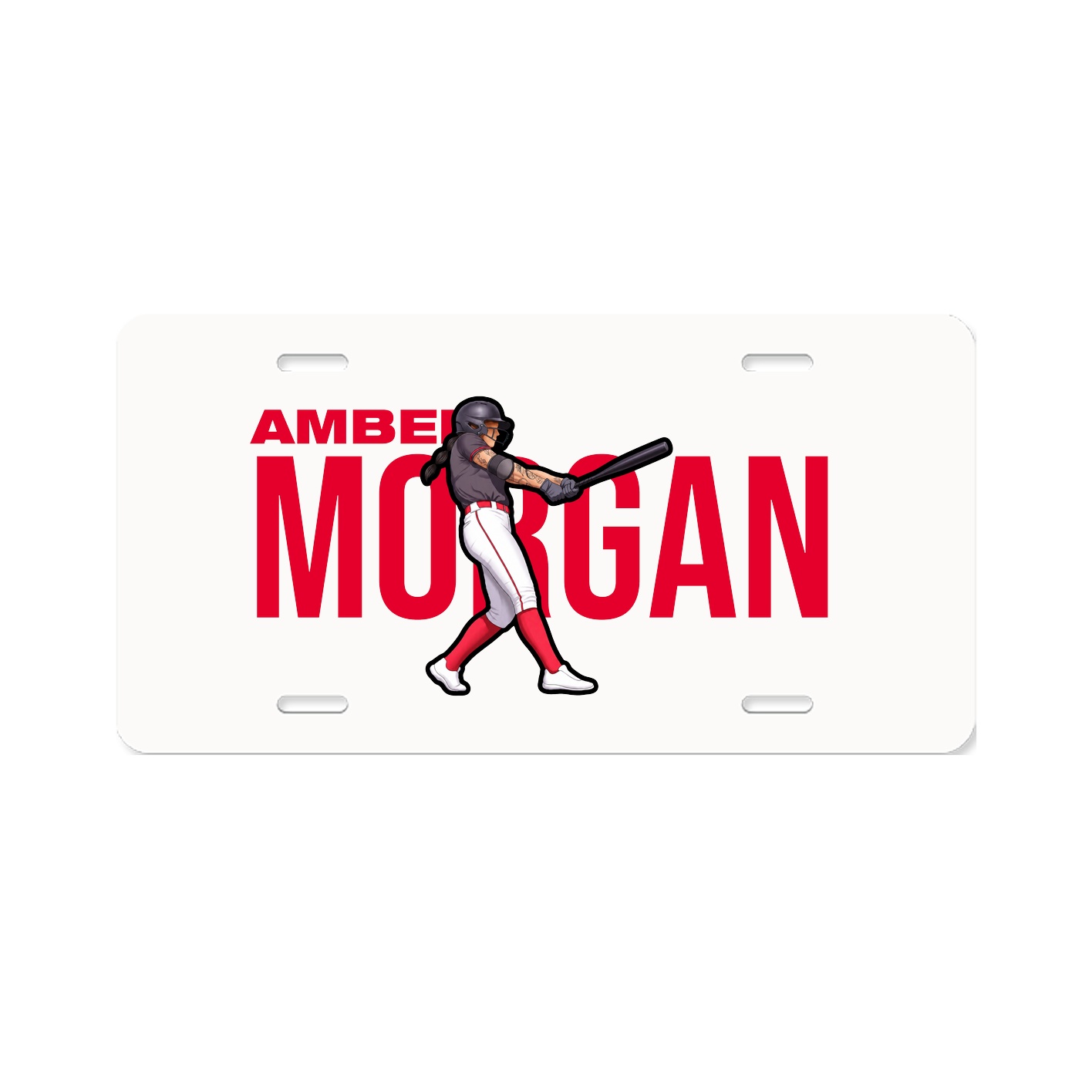 License Plate — Player Name in Classic
