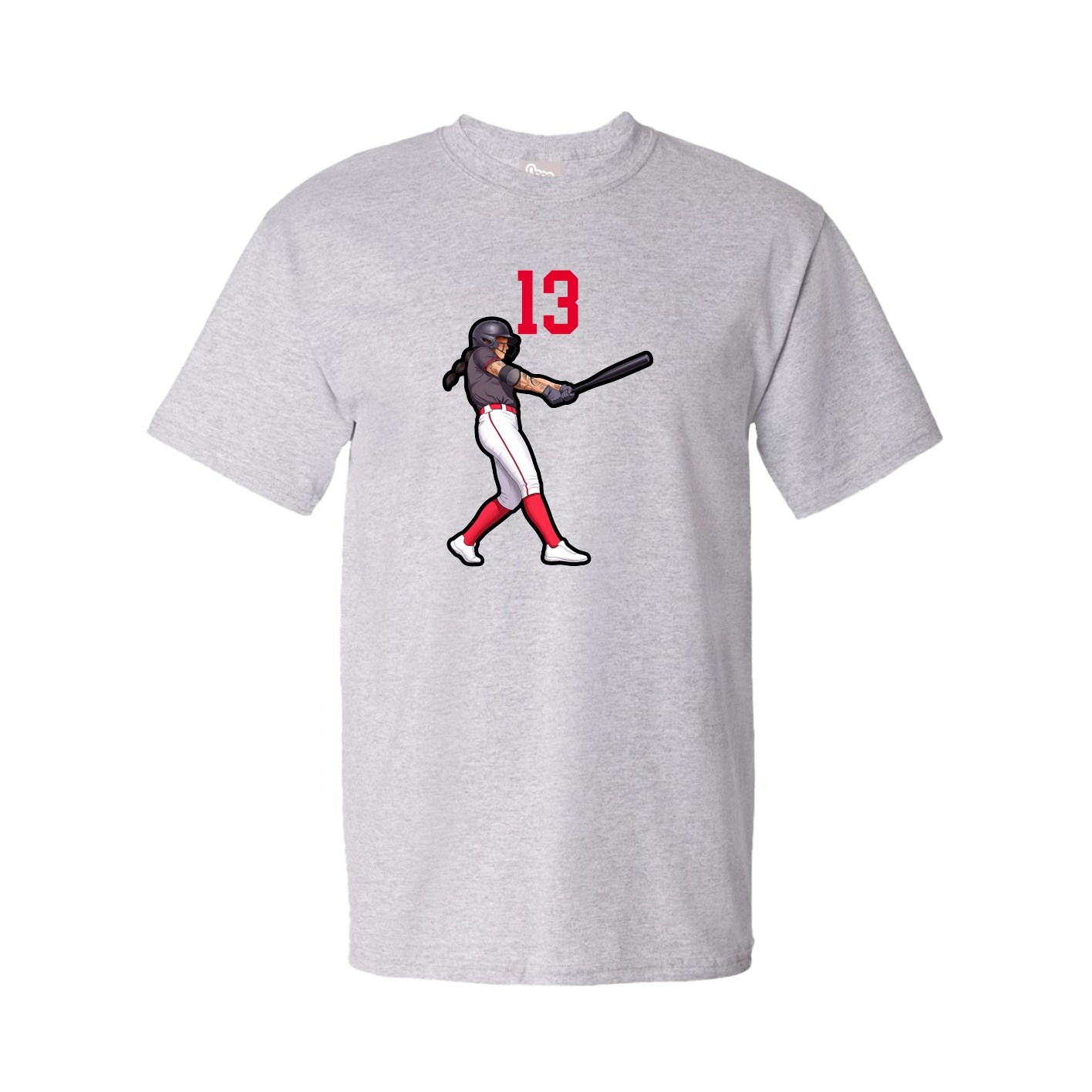 Tee — Number Top in Grey