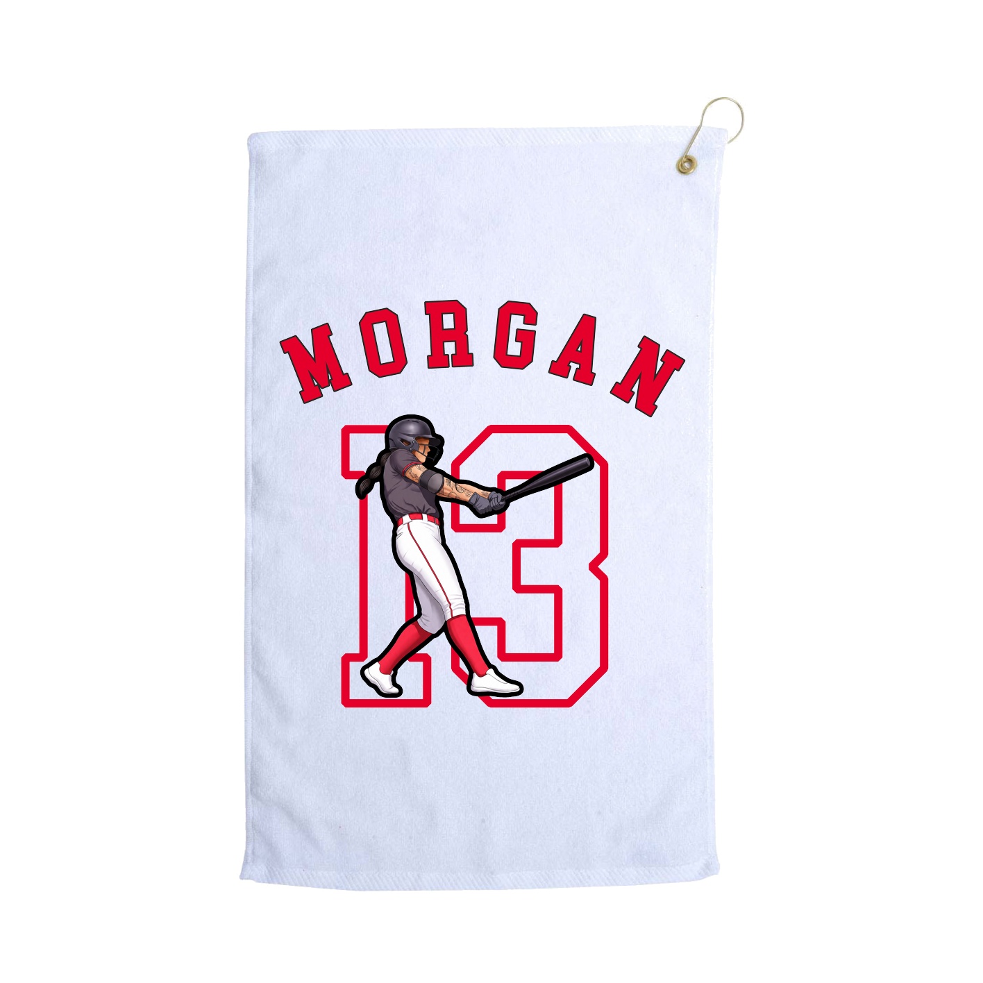 Golf Towel — Shirsey Arch in White