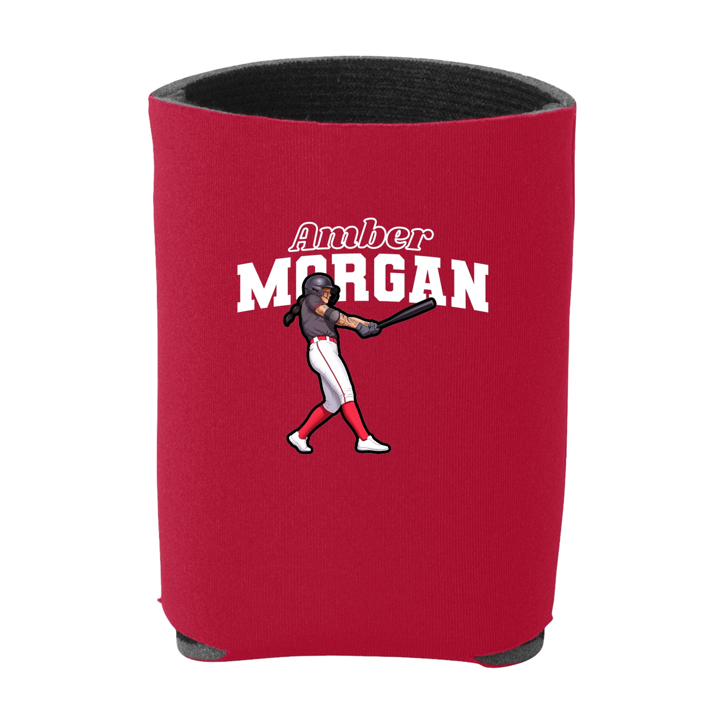 Can Holder — Name Arch in Red