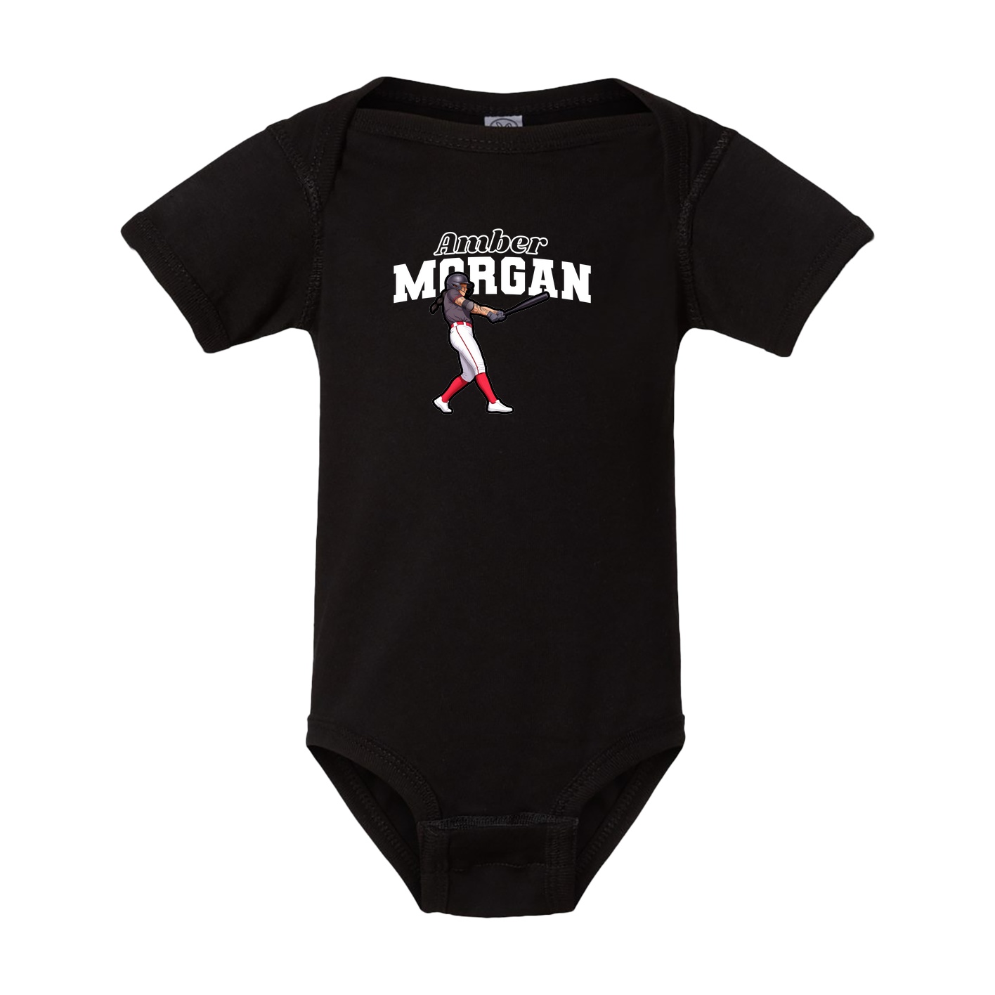 Baby Onesie — Name Arch in Black