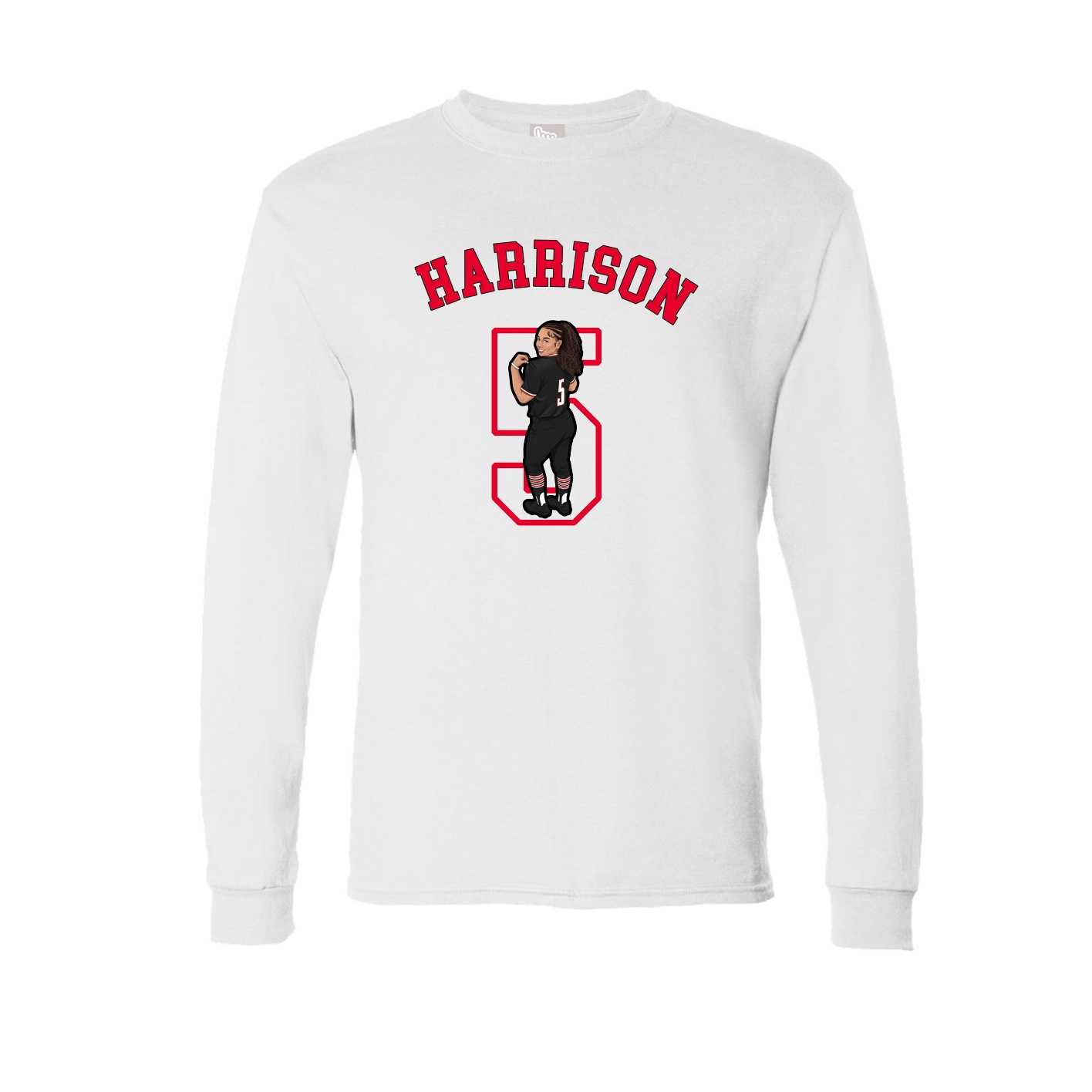 Long Sleeve Tee — Shirsey Arch in White
