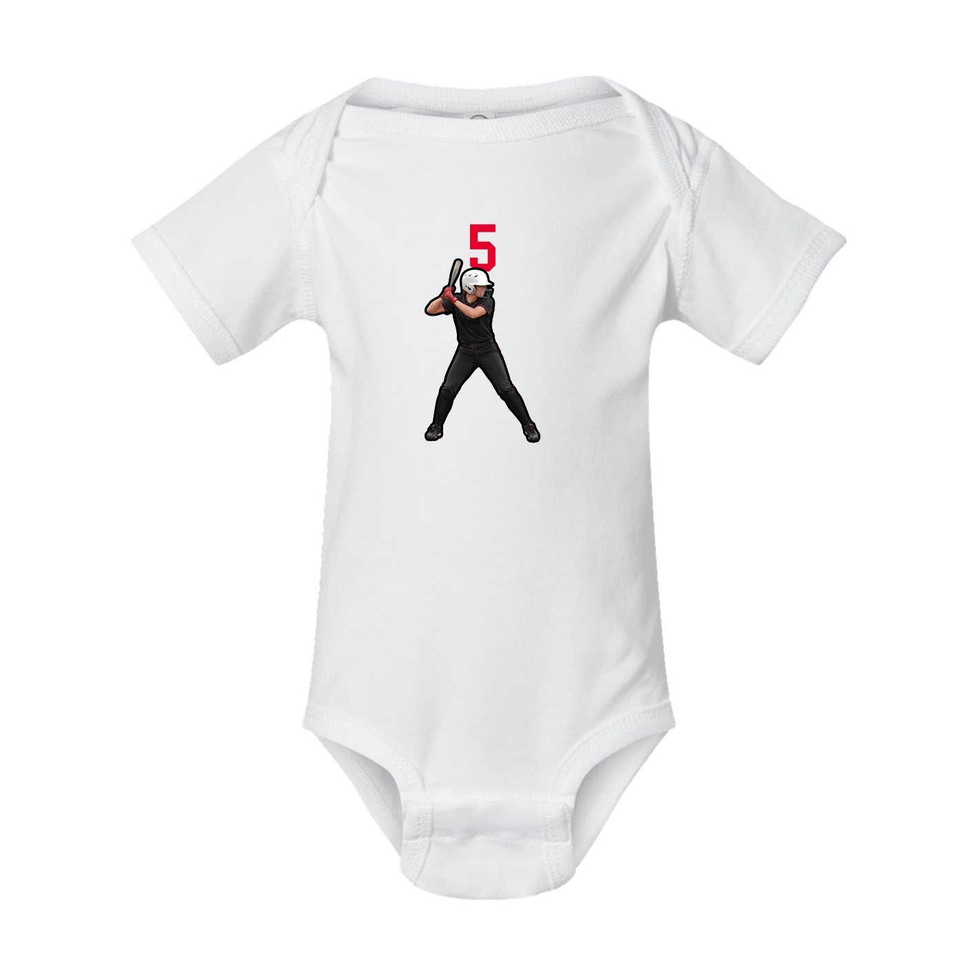Baby Onesie — Number Top in White