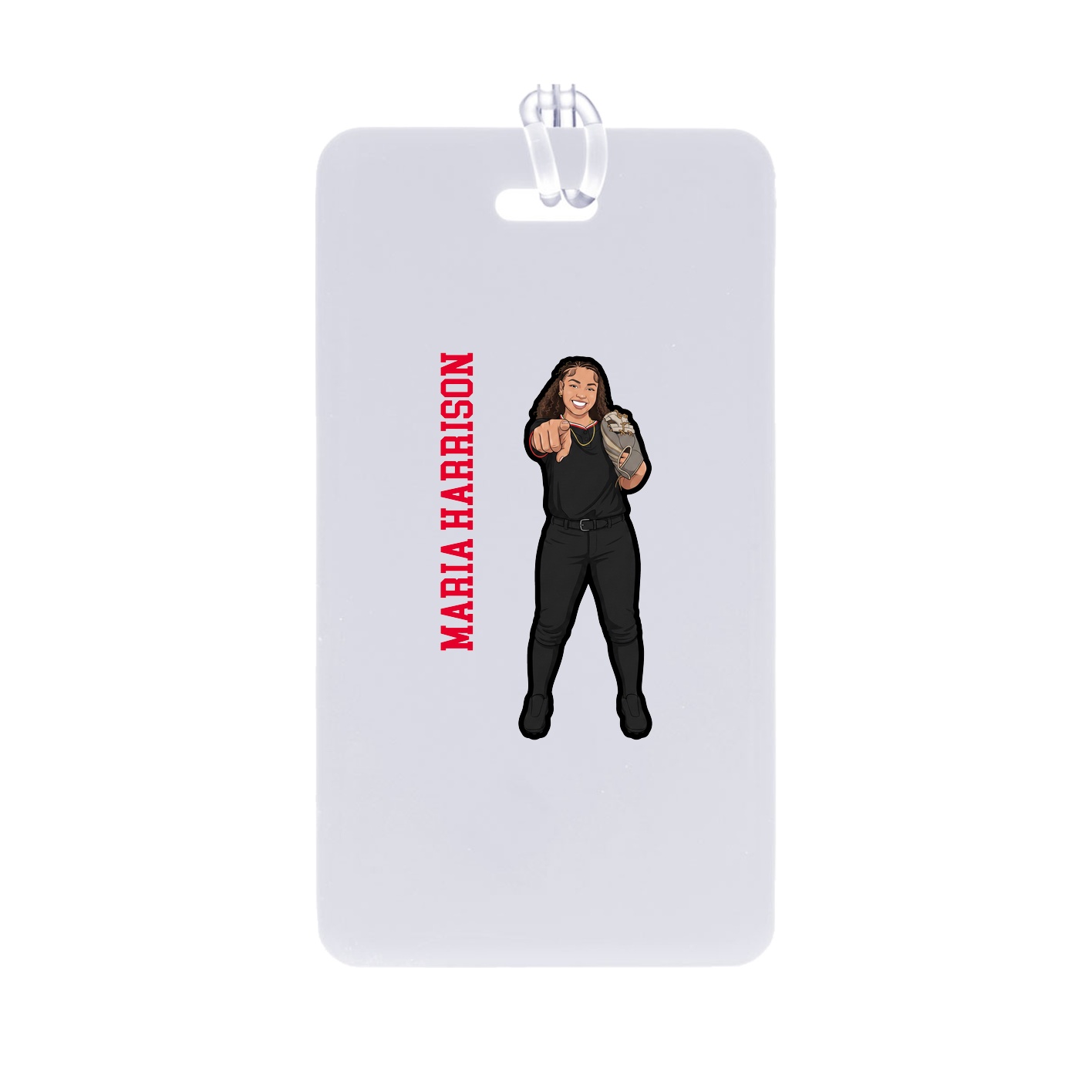 Bag Tag — Name Vertical in Classic