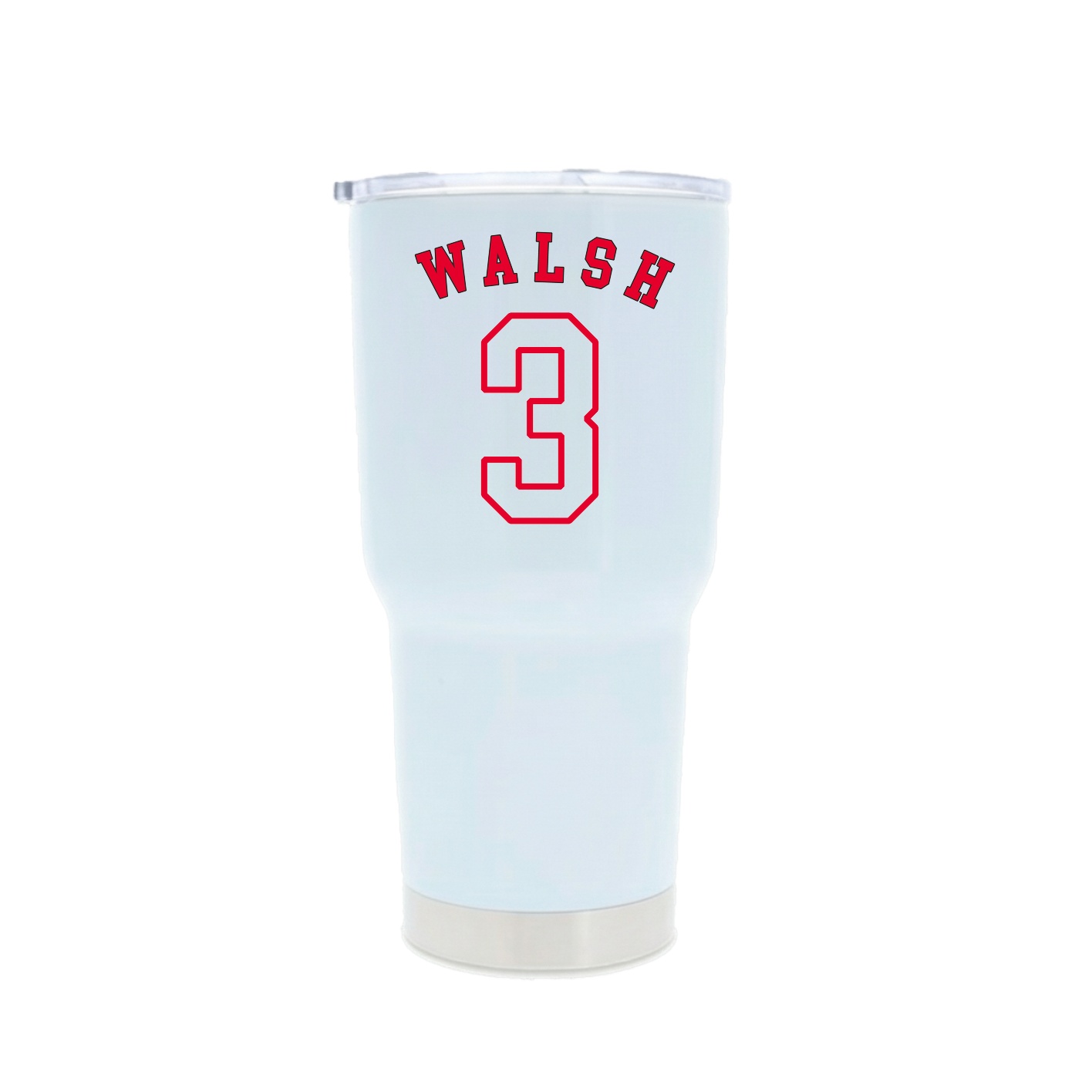 30oz Stainless Steel Tumbler — Shirsey Arch in White