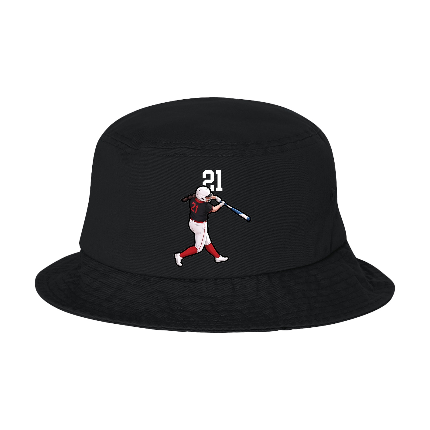 Bucket Cap — Number Top in Black