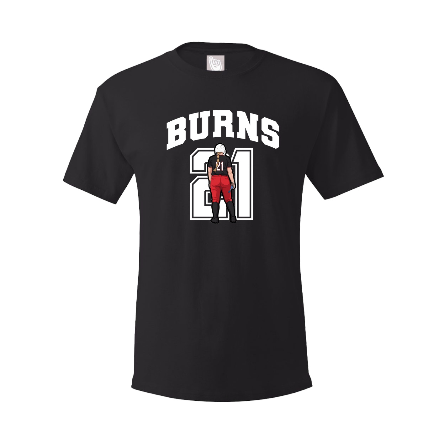 Youth Tee — Number in Black