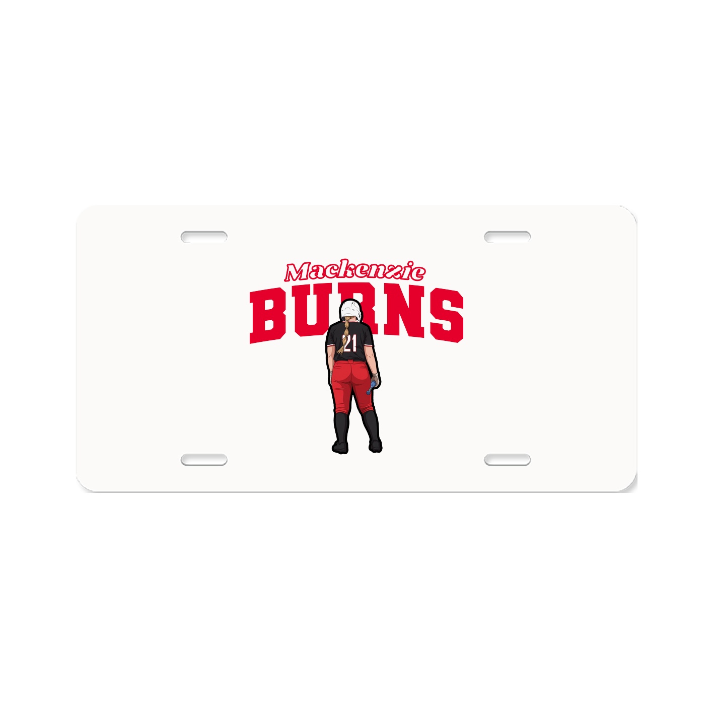 License Plate — Name Arch in Classic