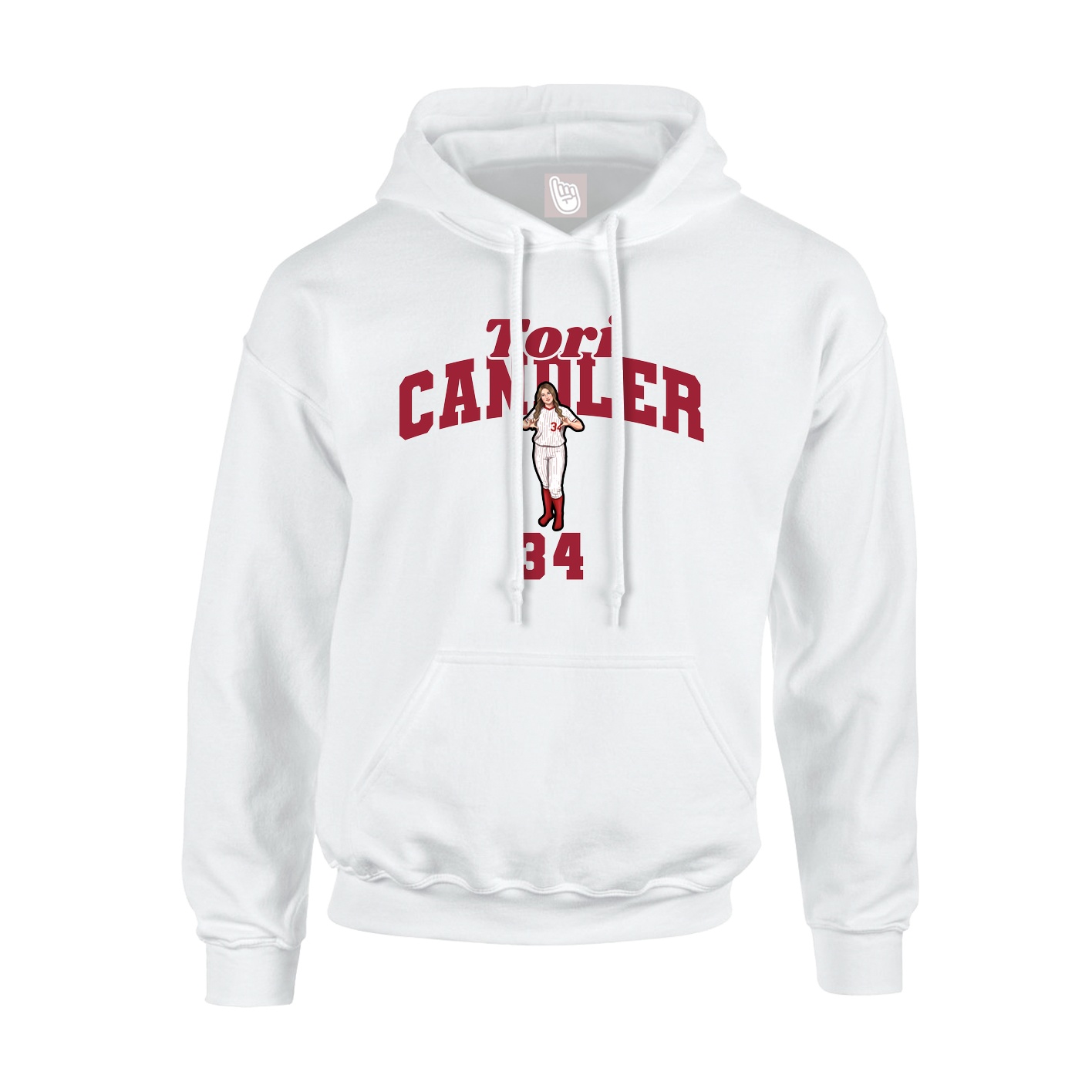 Hoodie — Signature Arch in White
