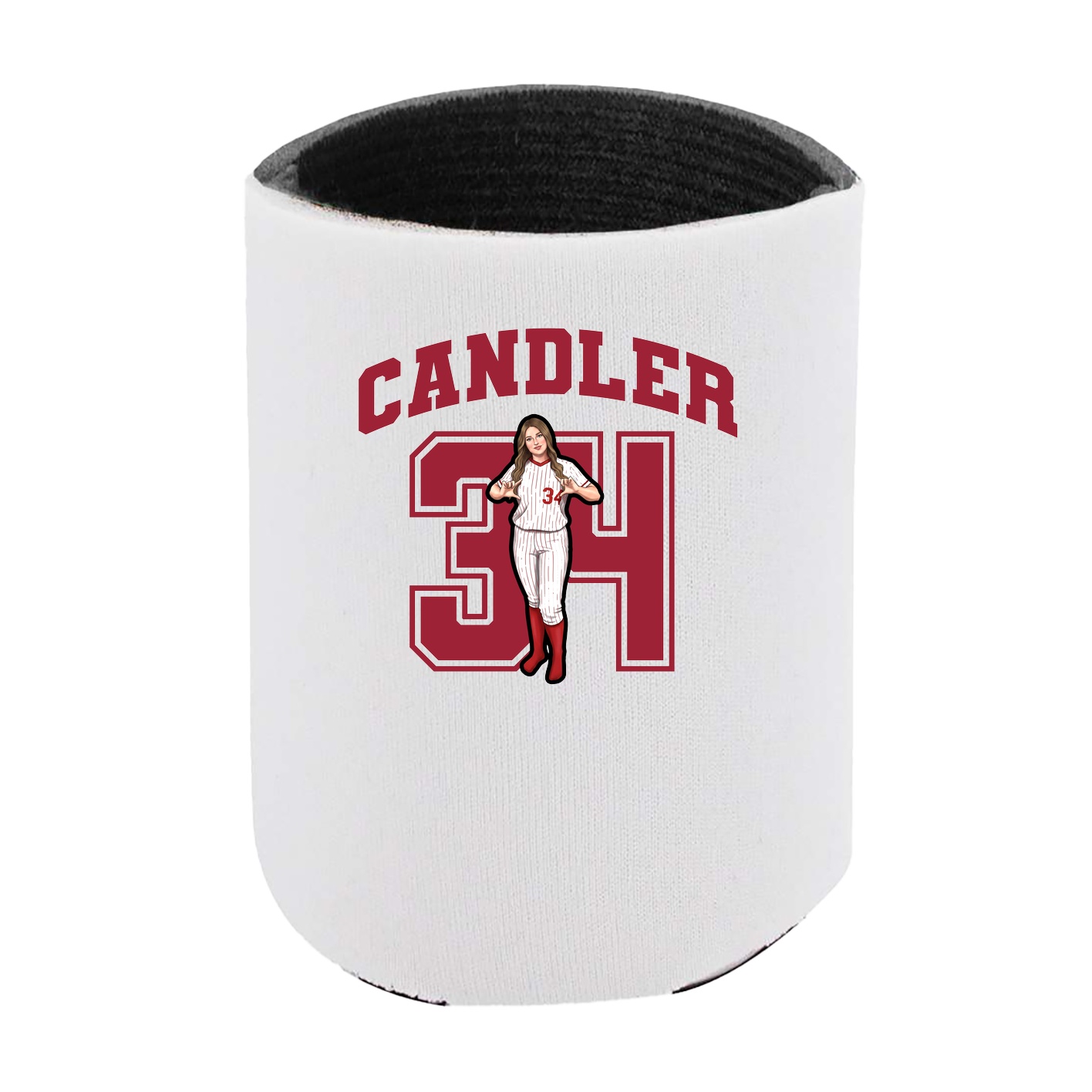 Can Holder — Number in White