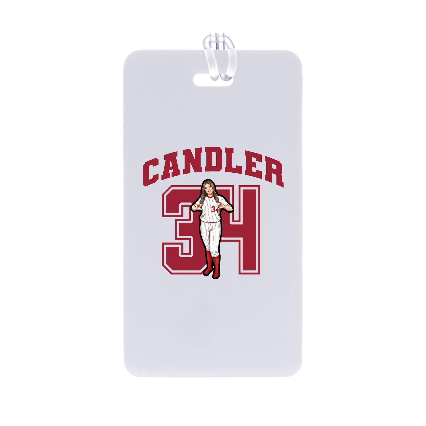 Bag Tag — Number in Classic