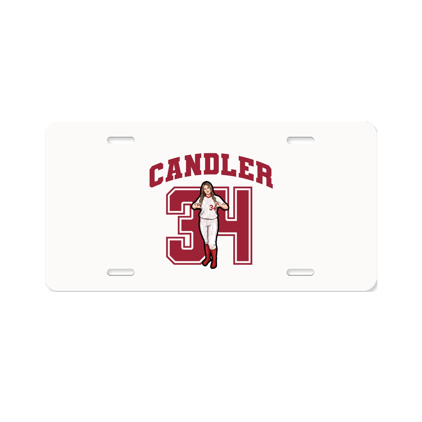 License Plate — Number in Classic