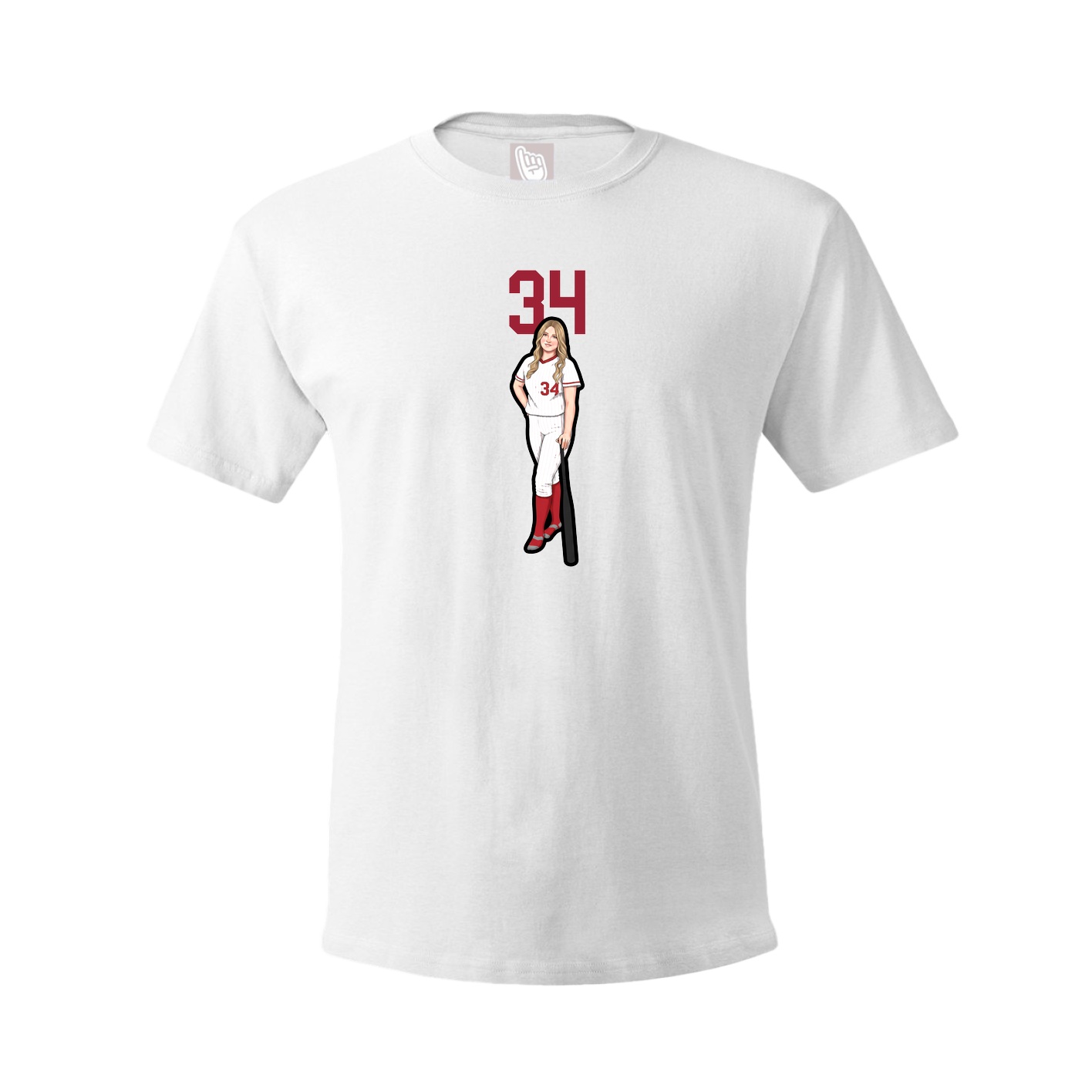 Tee — Number Top in White