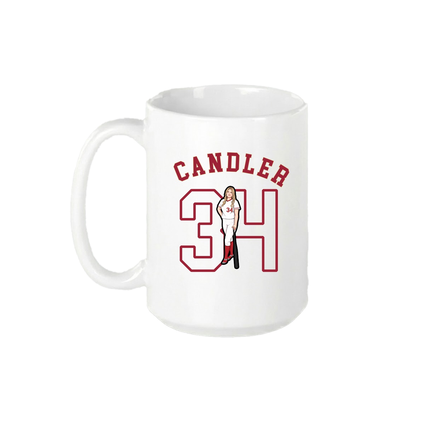 15oz Coffee Mug — Shirsey Arch in White