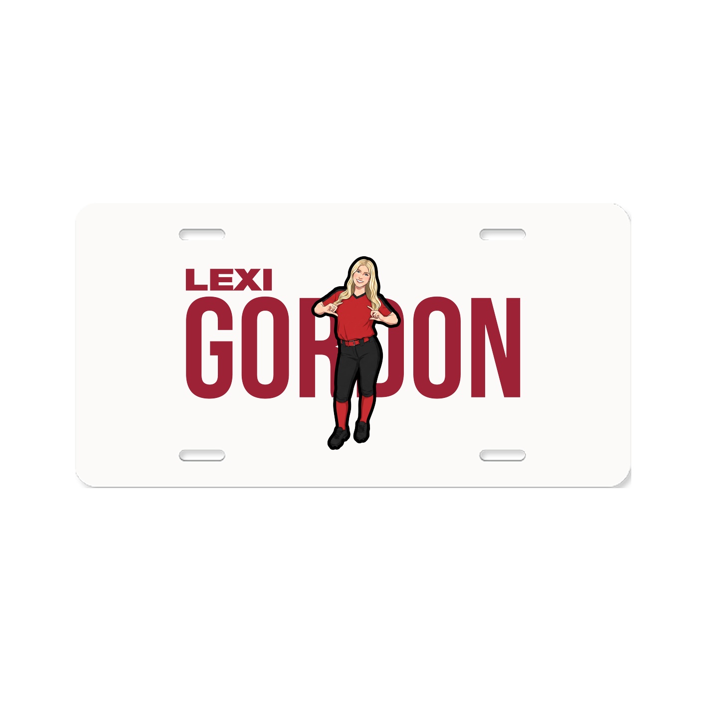 License Plate — Player Name in Classic