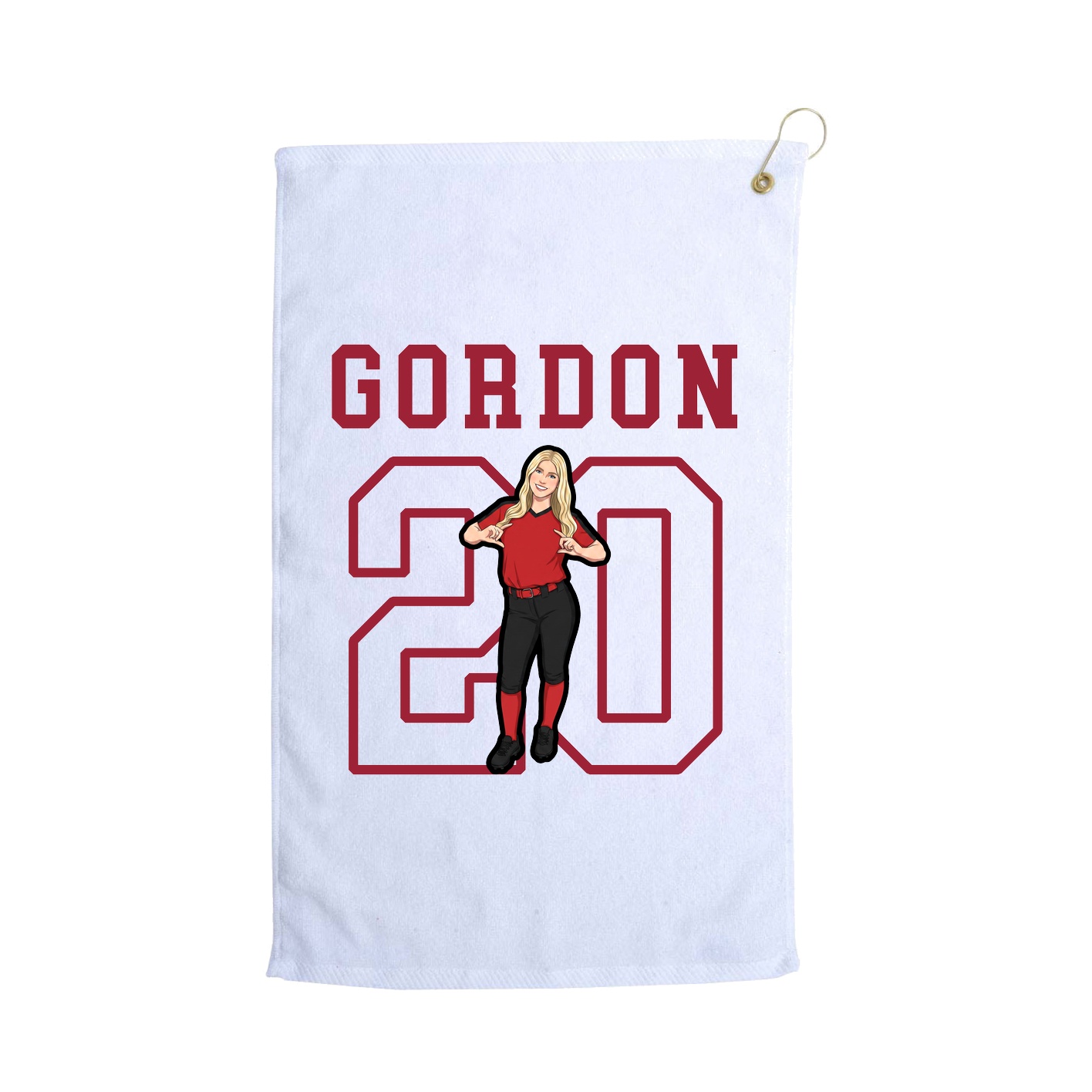 Golf Towel — Shirsey in White