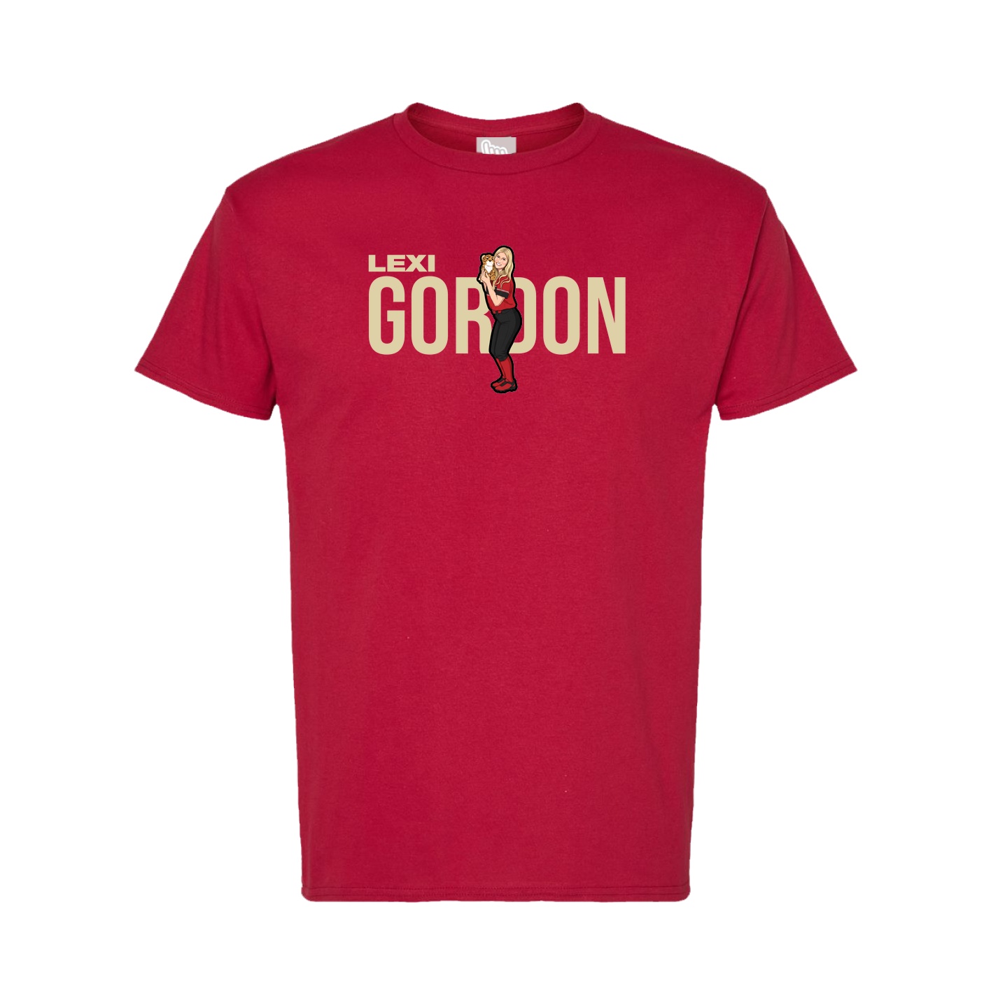 Tee — Player Name in Crimson
