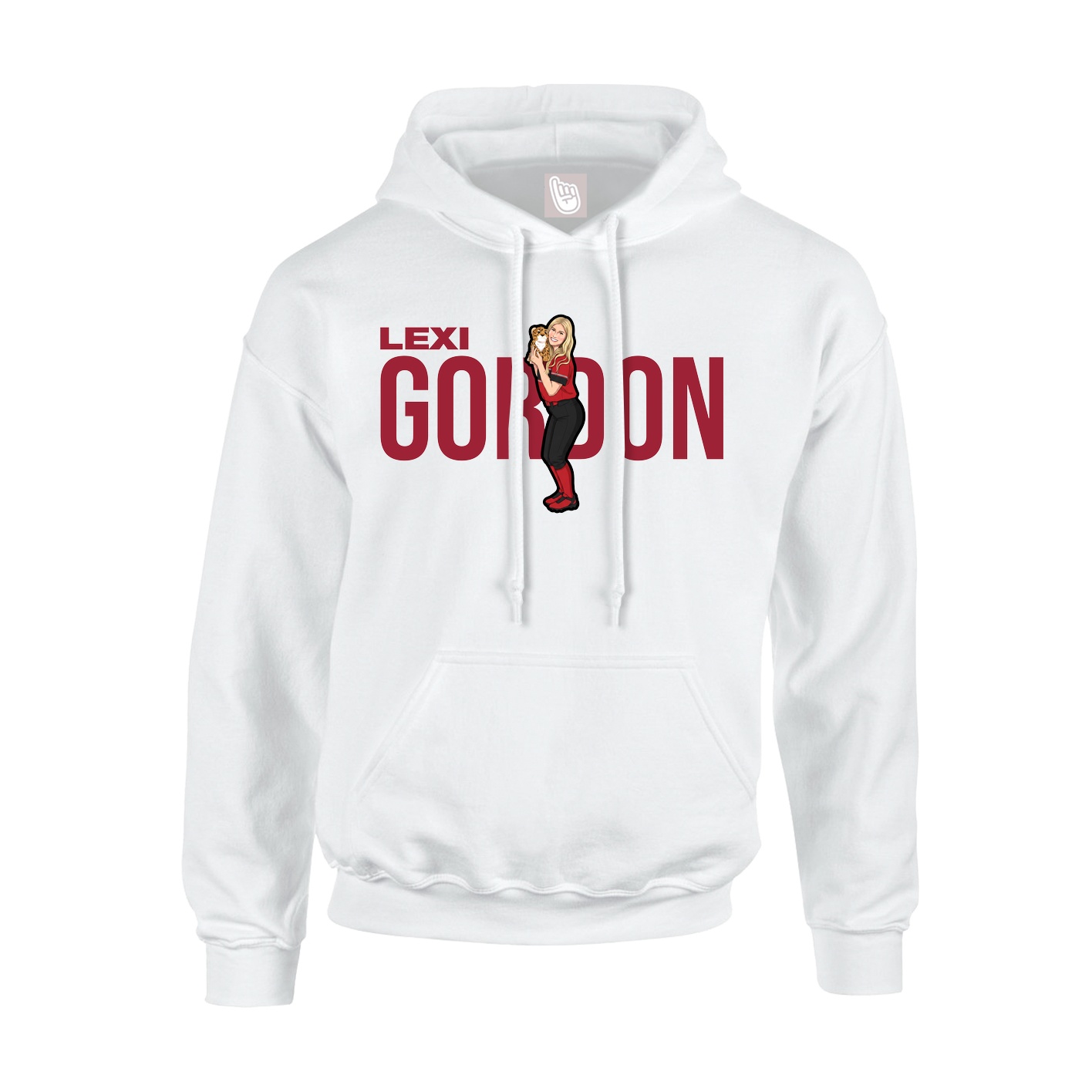 Youth Hoodie — Player Name in White
