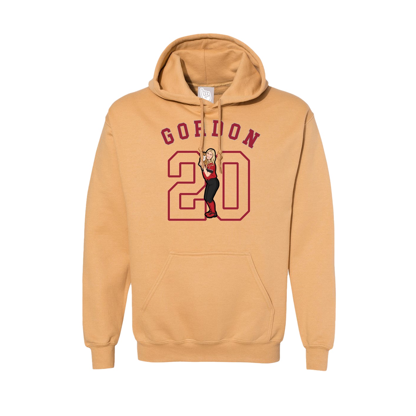Hoodie — Shirsey Arch in Vegas Gold