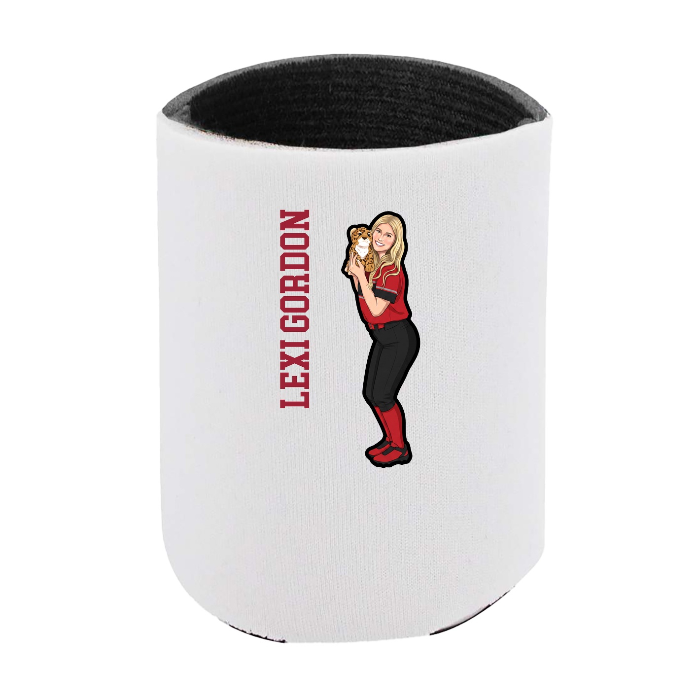 Can Holder — Name Vertical in White