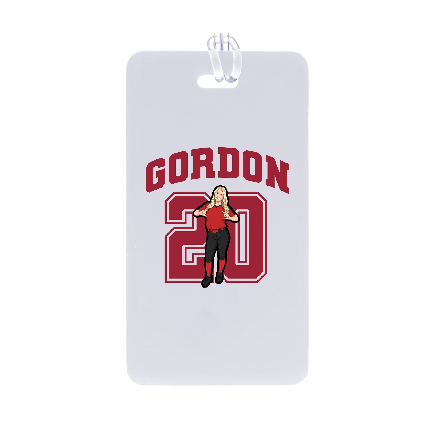 Bag Tag — Number in Classic