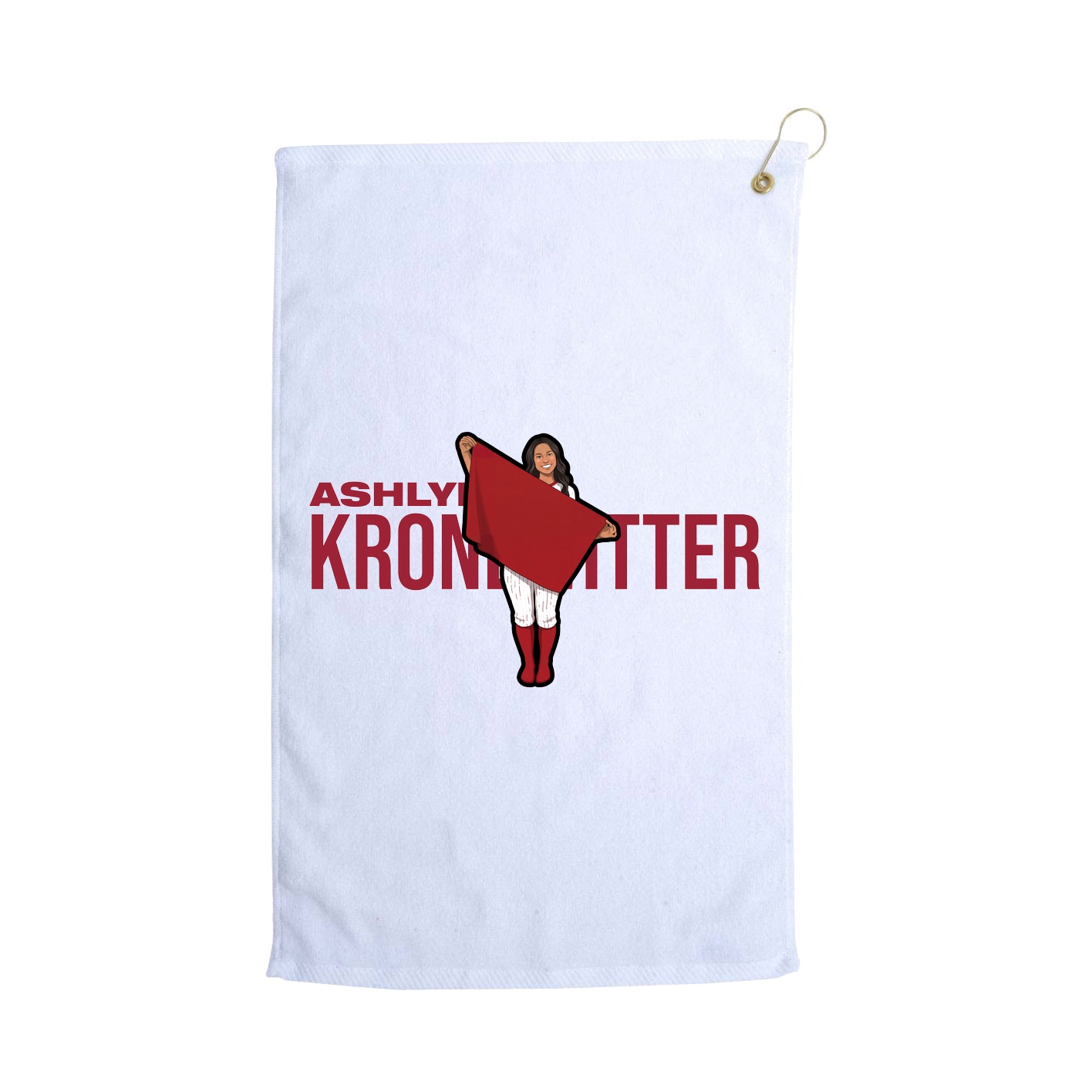 Golf Towel — Player Name in White