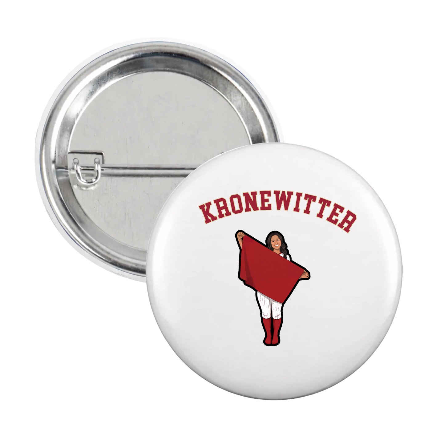 Game Day Button — Shirsey Arch in White