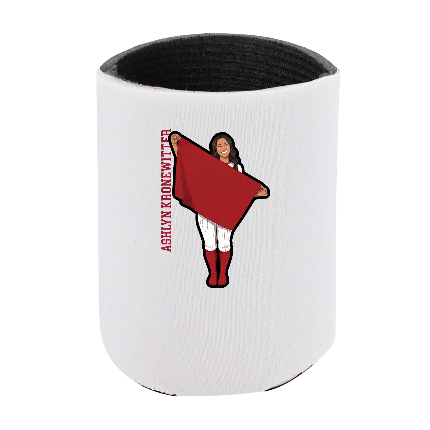 Can Holder — Name Vertical in White