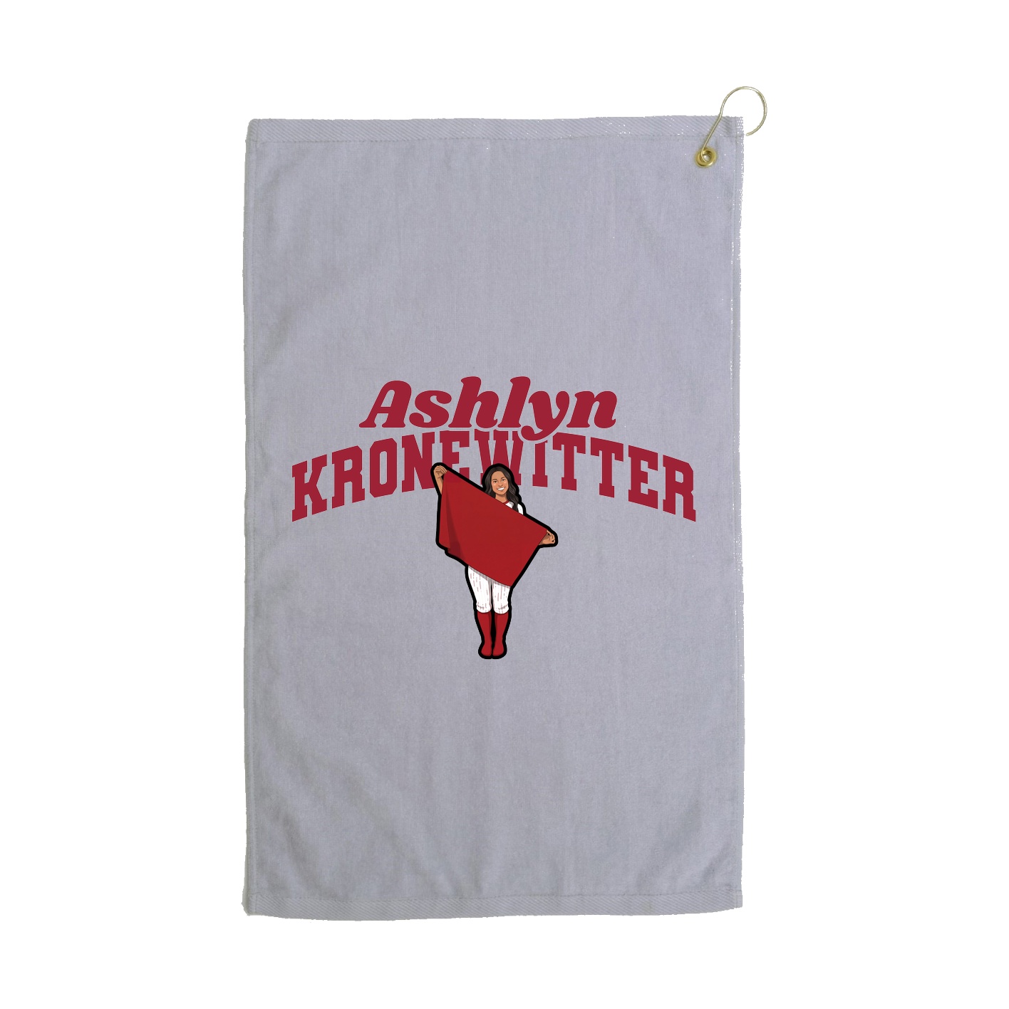 Golf Towel — Signature Arch in Grey