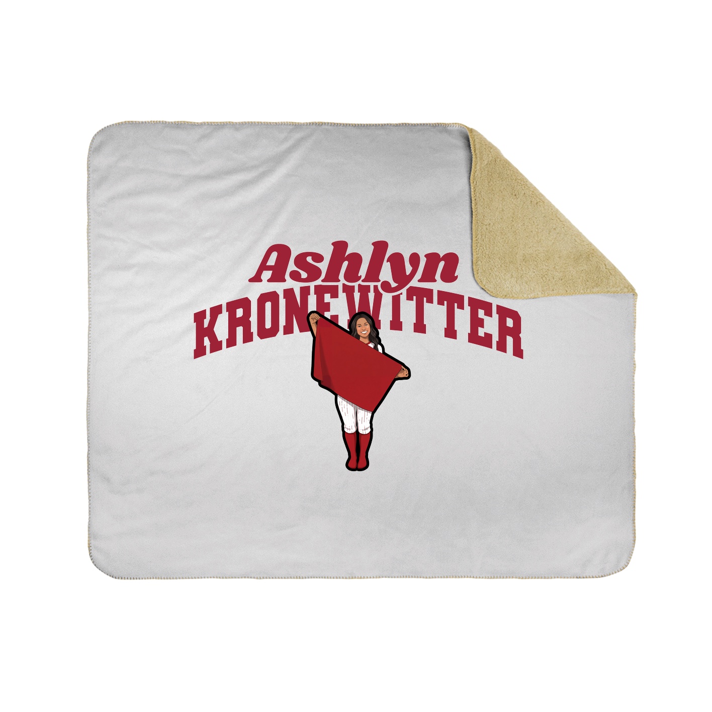 Throw Blanket — Signature Arch in White