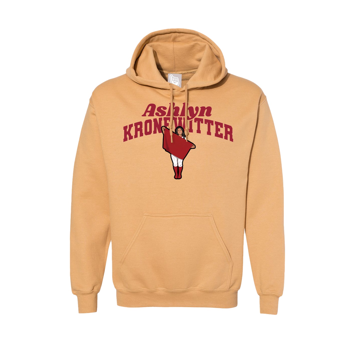 Hoodie — Signature Arch in Vegas Gold